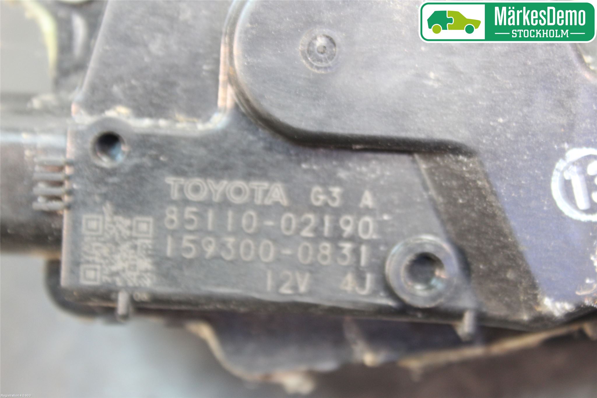 Toyota AURIS 07-09 Torkarmotor Vindruta