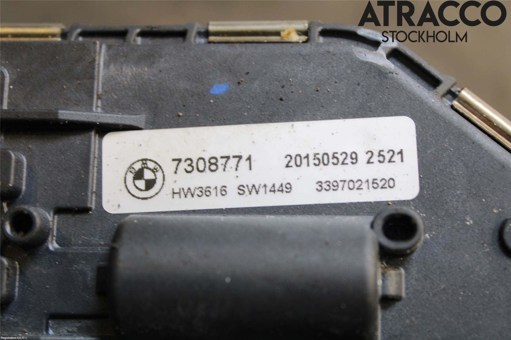 BMW 5 F10/F11/F18 09-17 Torkarmotor Vindruta