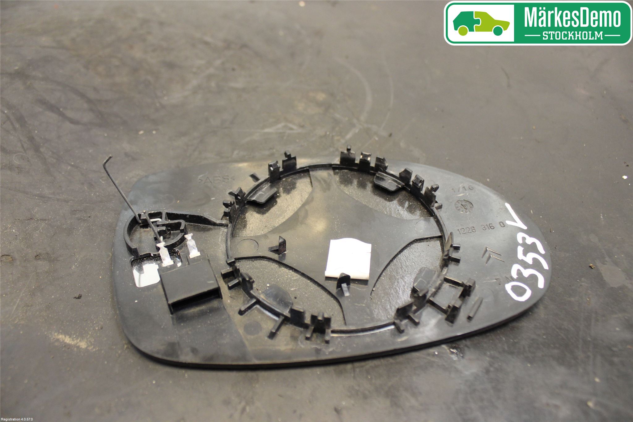 Citroen C5 -04 Spegelglas Vä