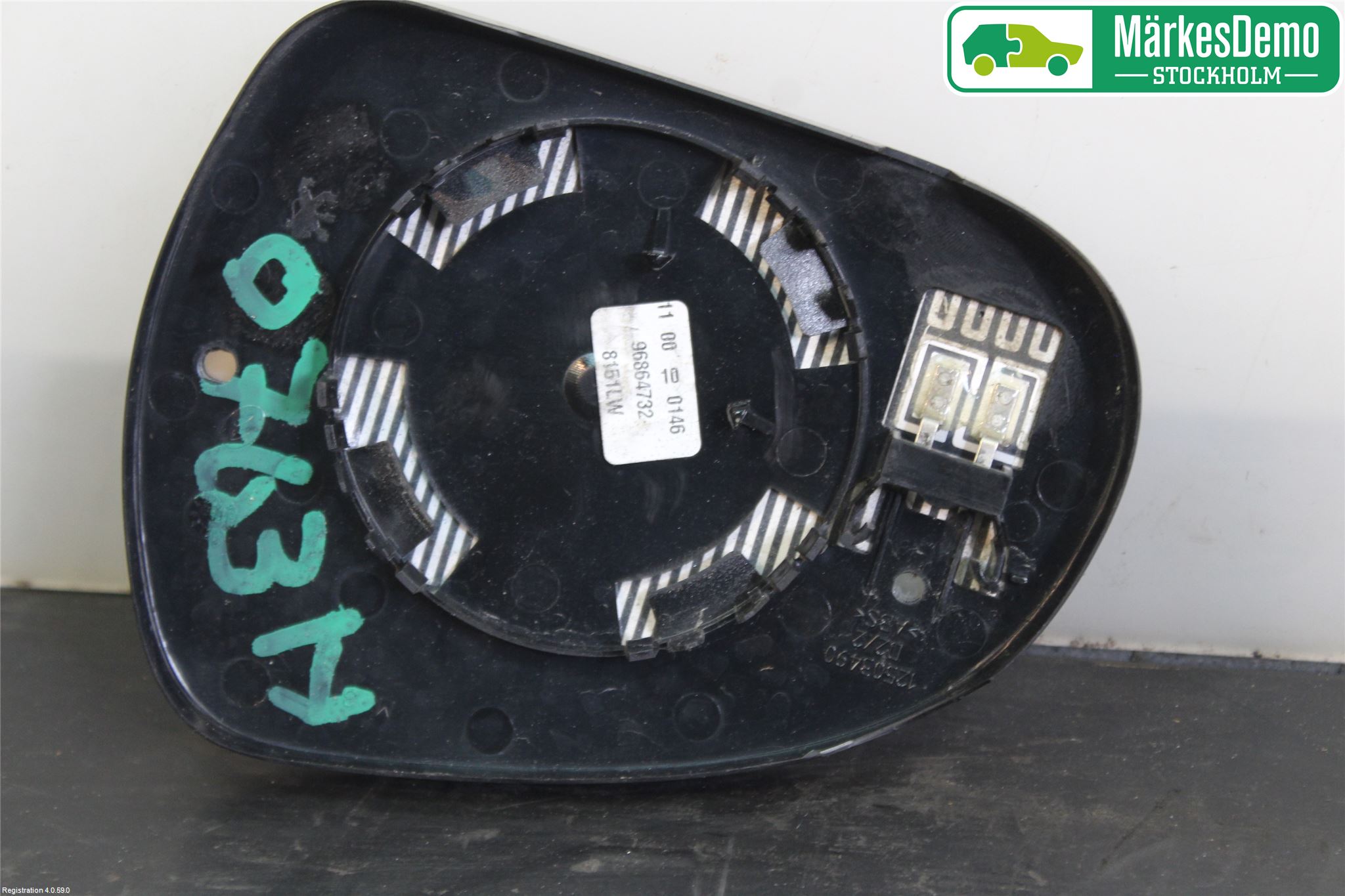 Peugeot 308 08-13 Spegelglas Hö