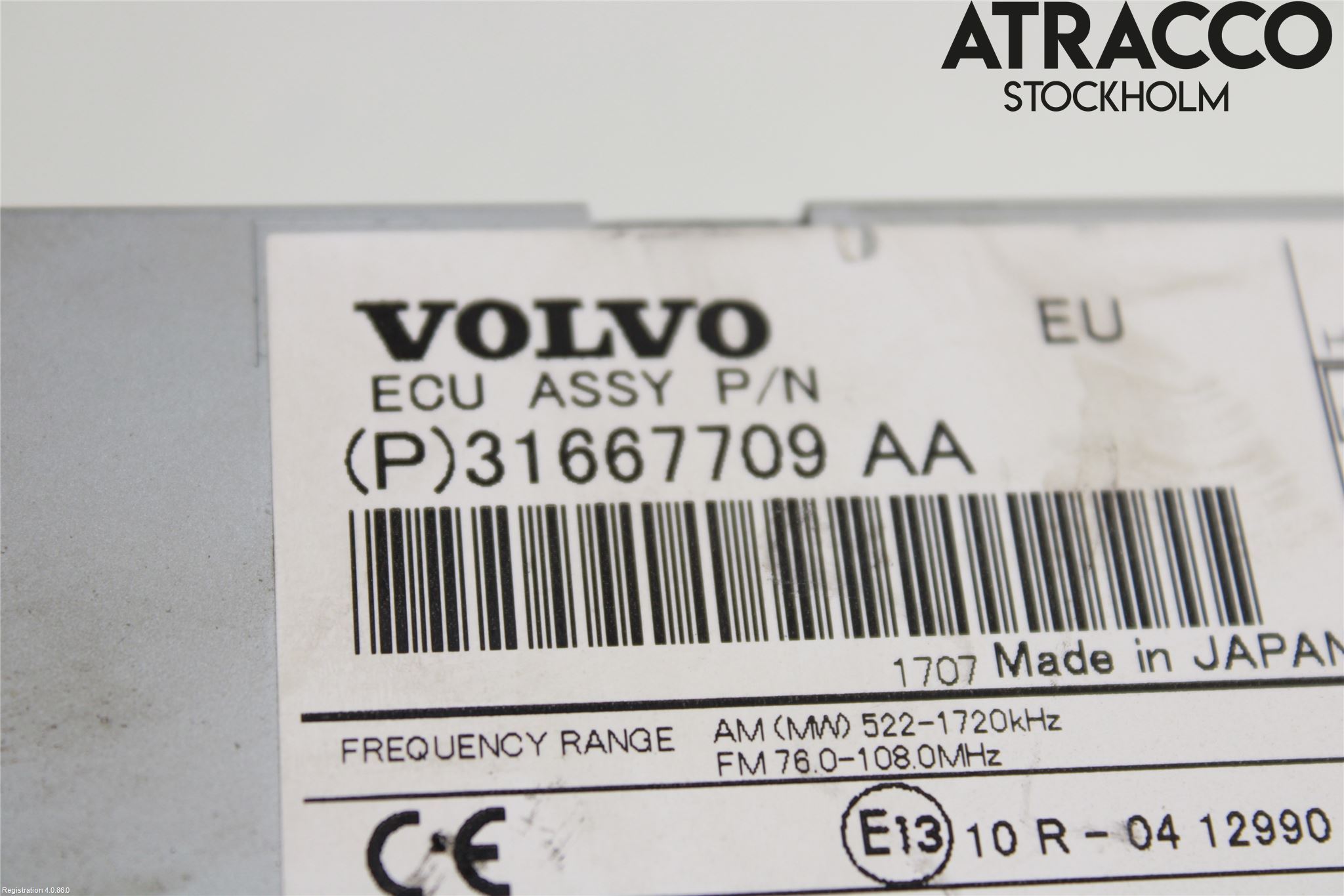 Volvo V60 14-18 Cd Radio - Multimediapanel