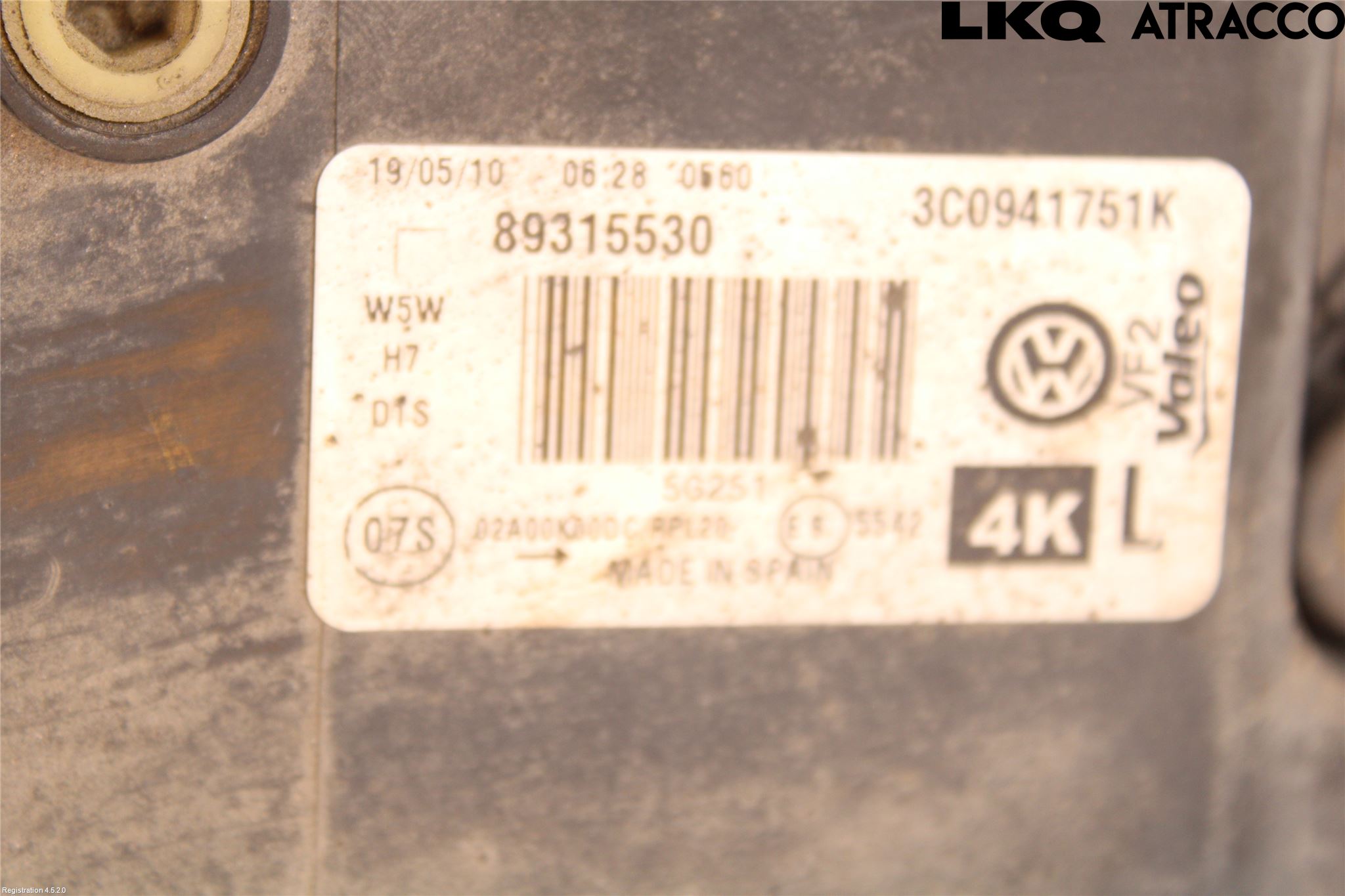 Volkswagen VW PASSAT 05-11 Strålkastare Vänster