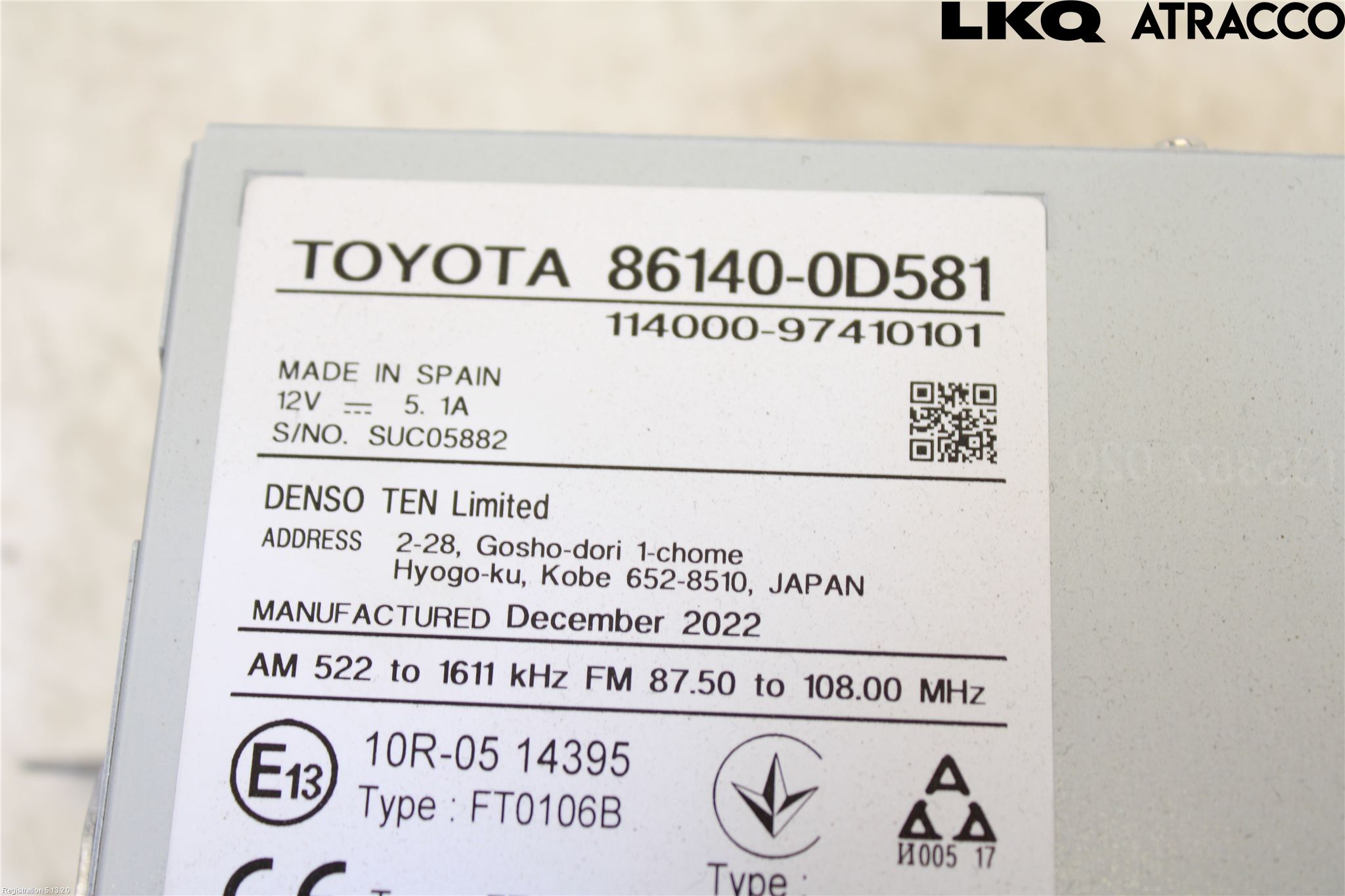 Toyota YARIS XP21 20- Cd Radio - Multimediapanel