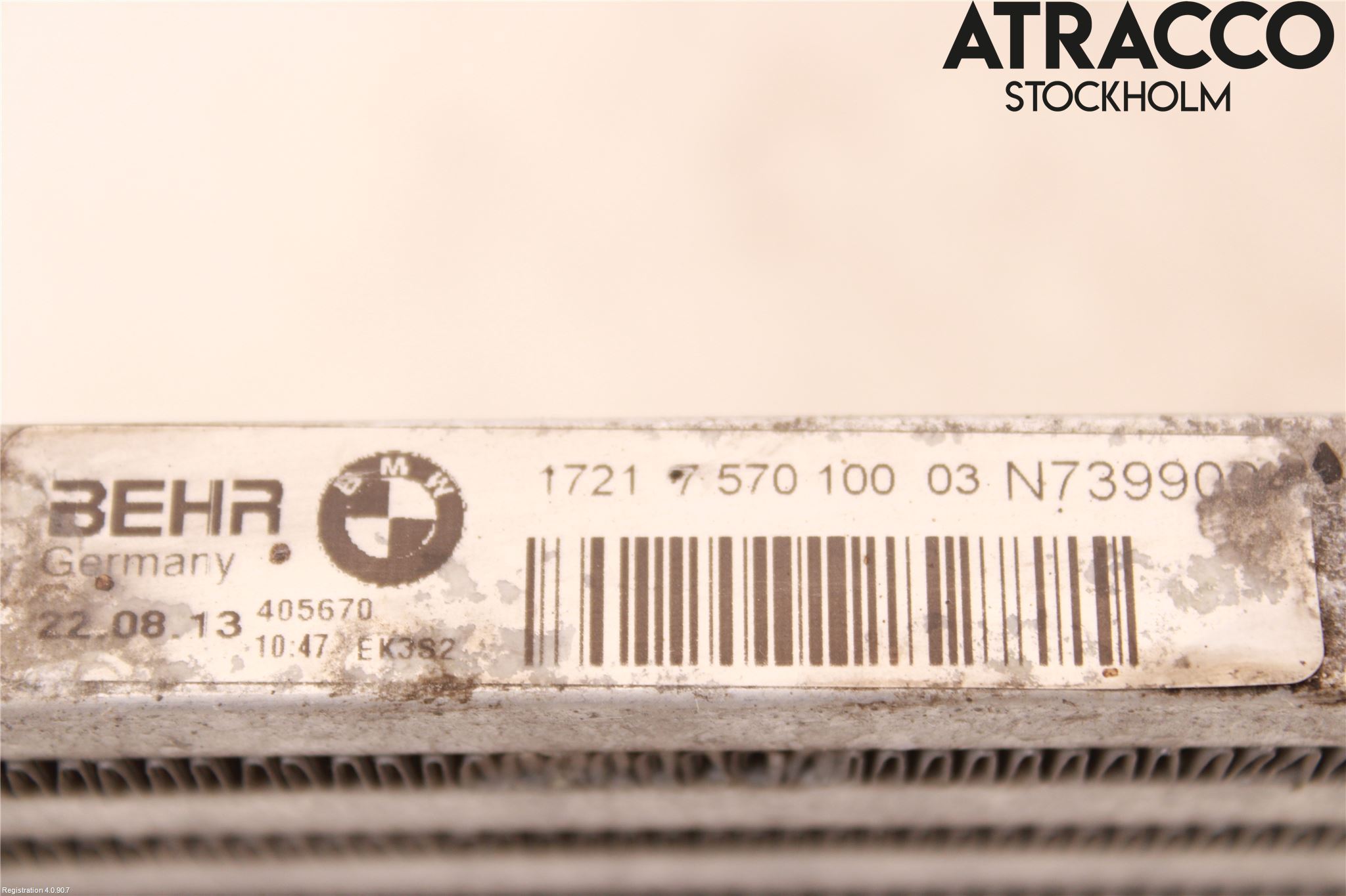 BMW 5 GT F07 09-17 Oljekylare Servostyrning