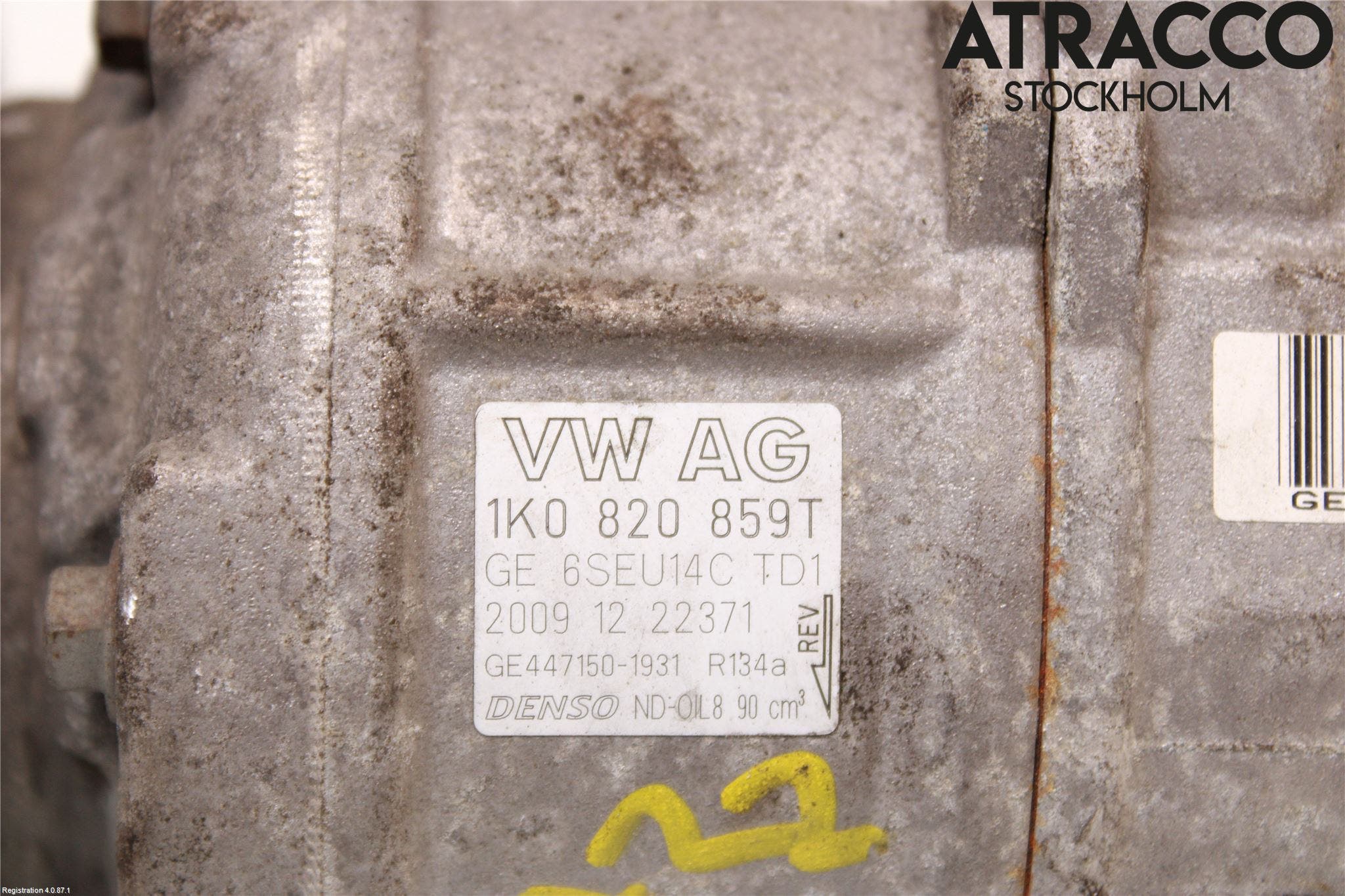 Volkswagen VW GOLF VI 09-13 Ac Kompressor