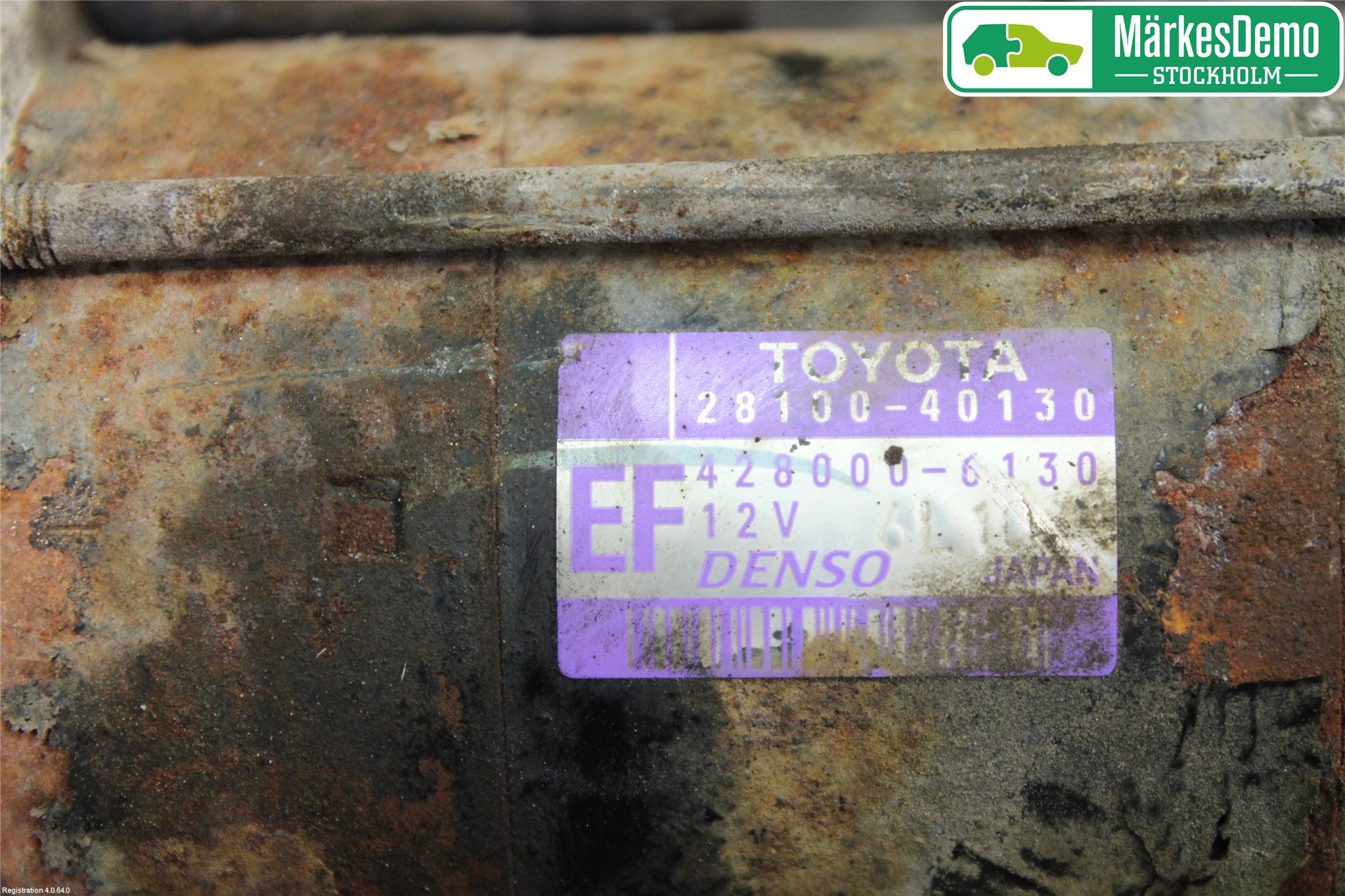 Toyota iQ Startmotor