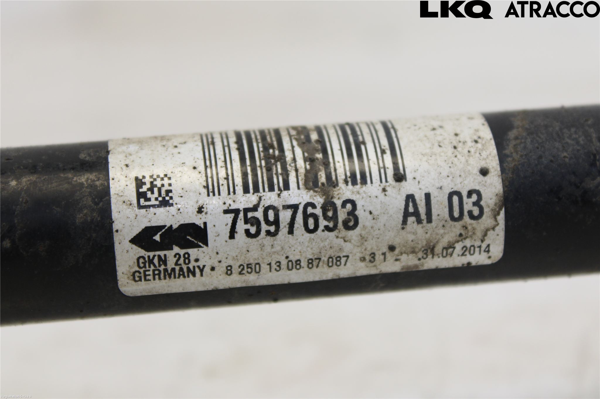 BMW 3 F30/F31/F80 12-19 Drivaxel Fram Vänster