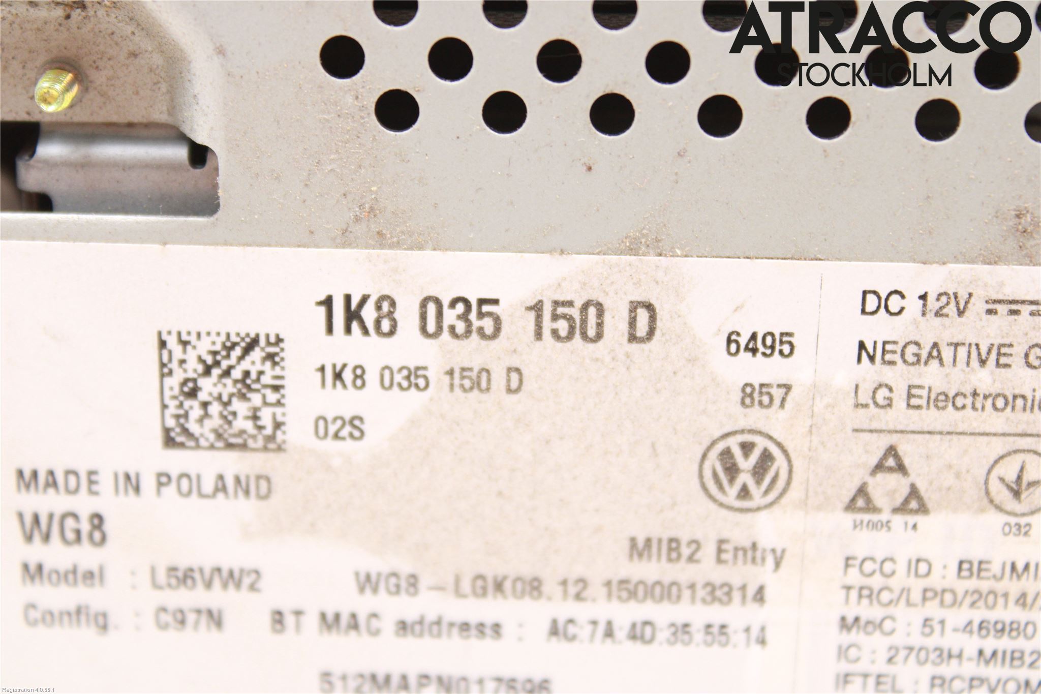 Volkswagen VW CADDY 16-20 Cd Radio - Multimediapanel