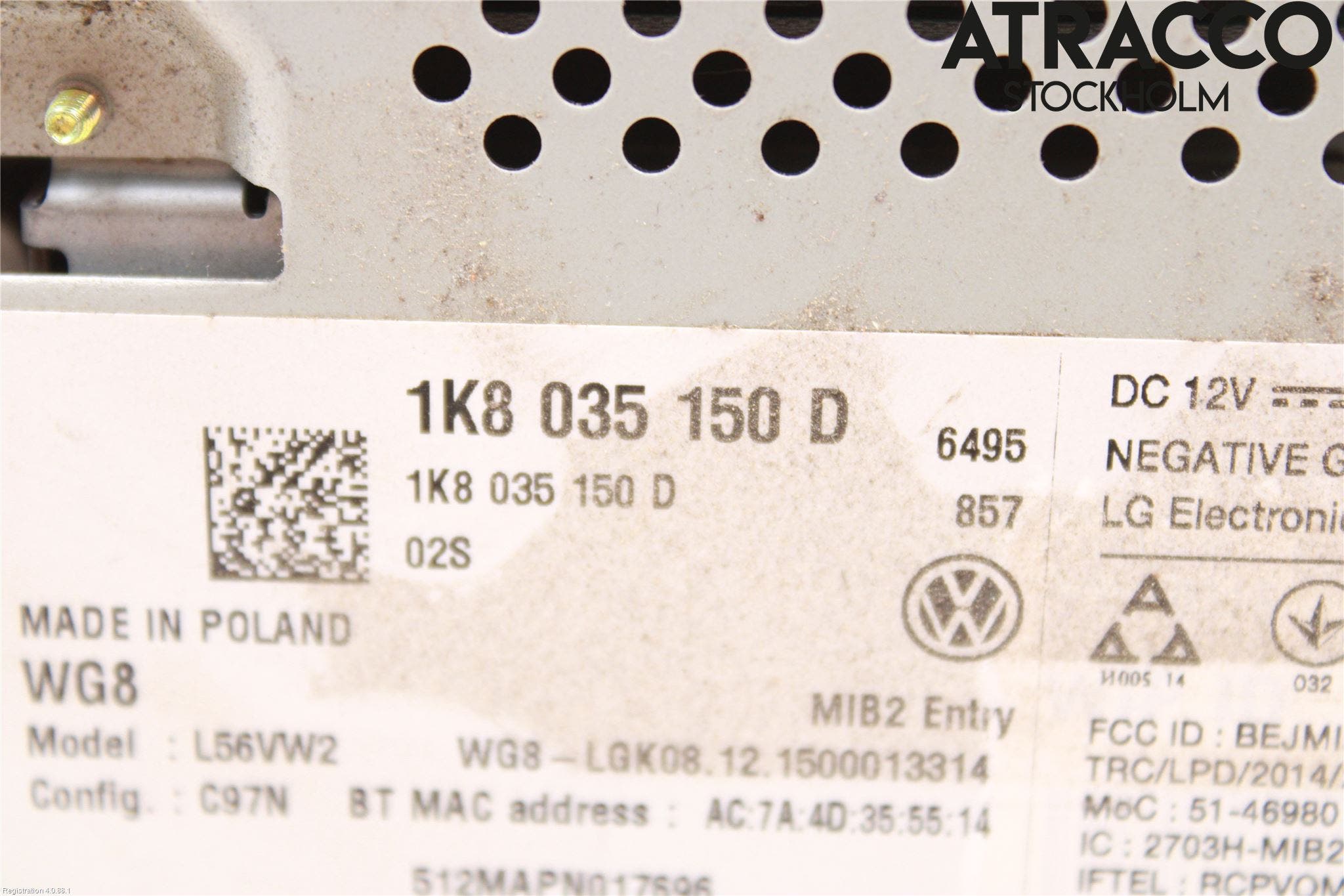 Volkswagen VW CADDY 16-20 Cd Radio - Multimediapanel