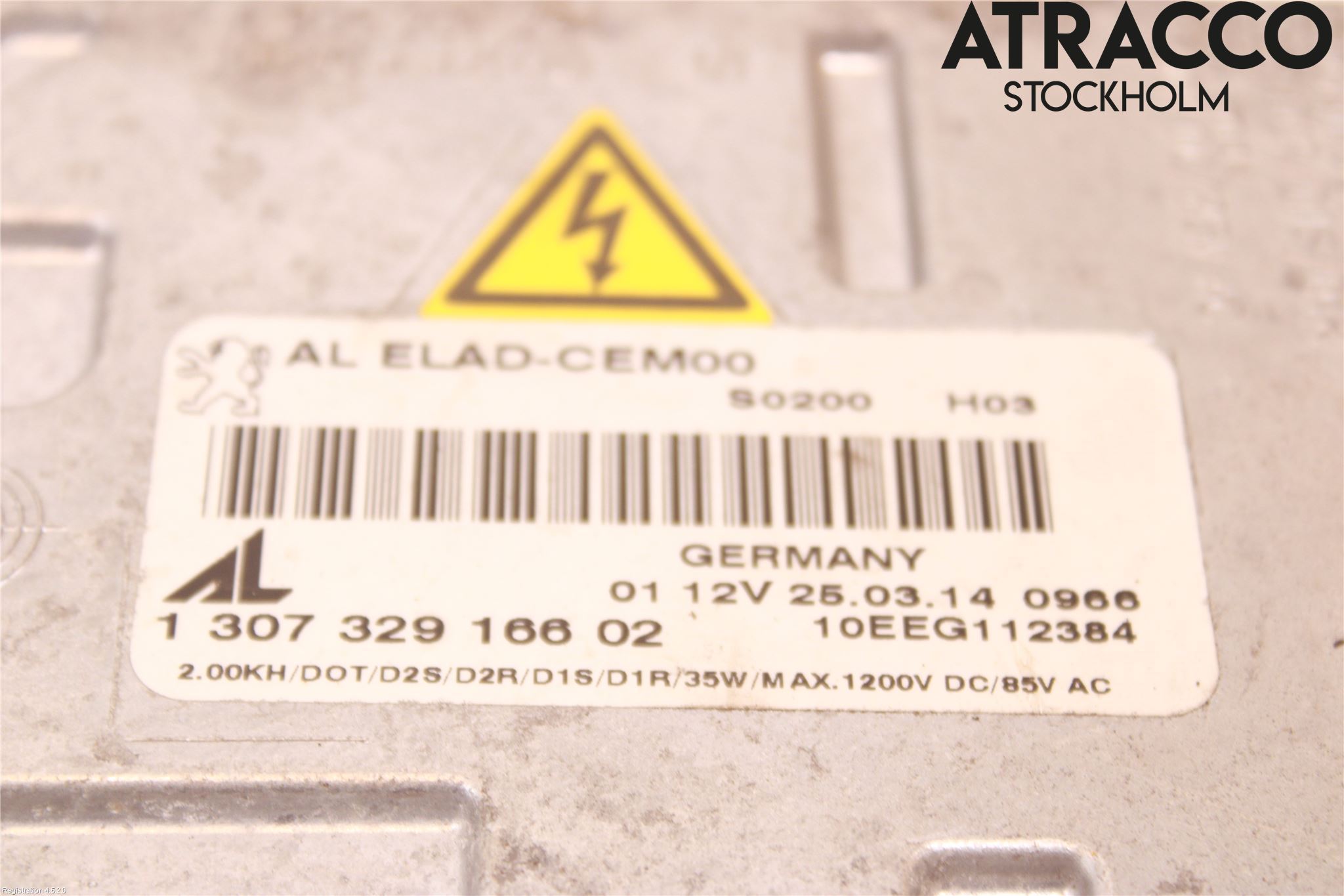 Peugeot 308 08-13 Styrenhet Strålkastare