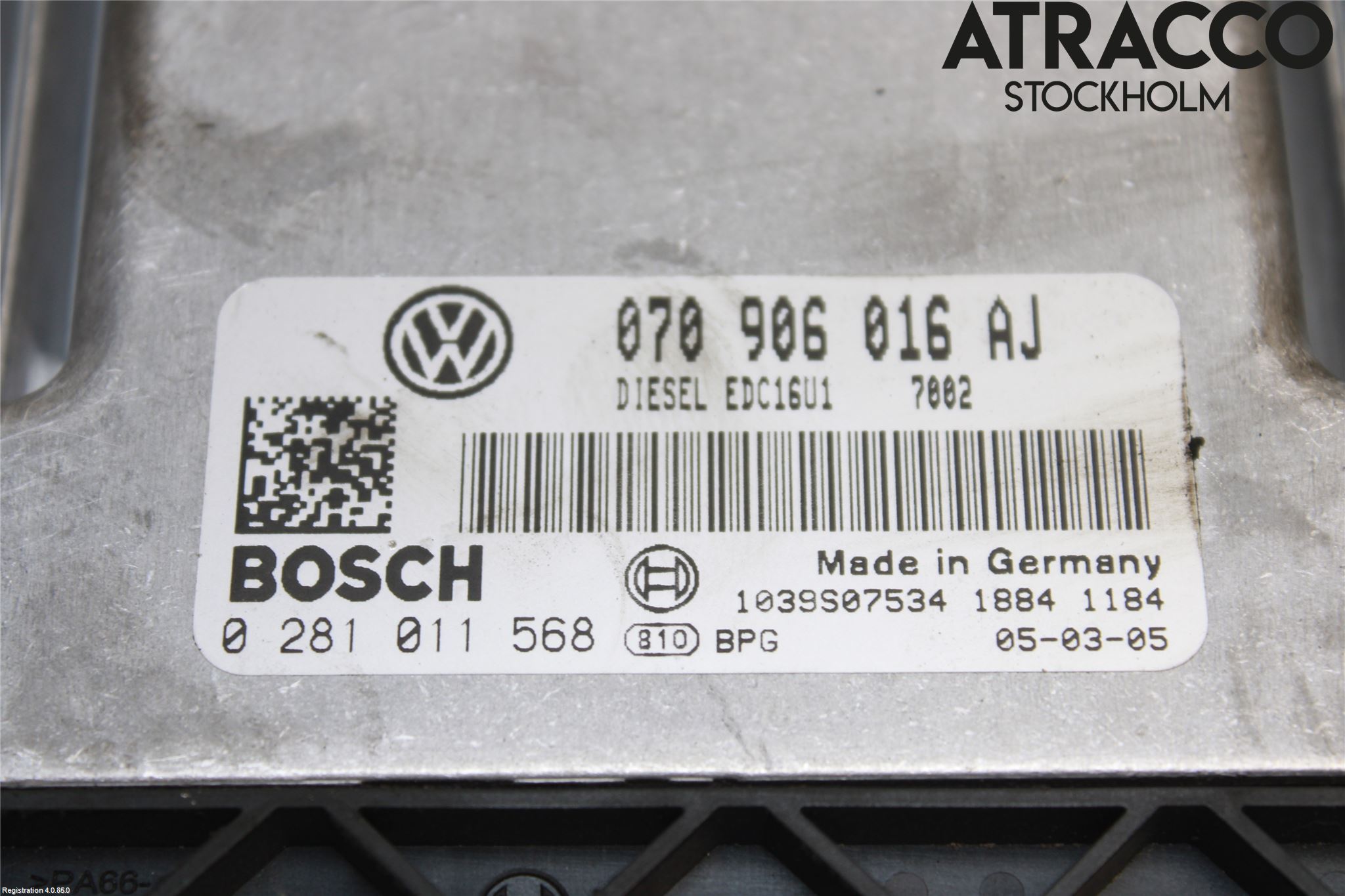 Volkswagen VW TRANSP/CARAVELLE (T5) 04-15 Styrenhet Inspump Diesel