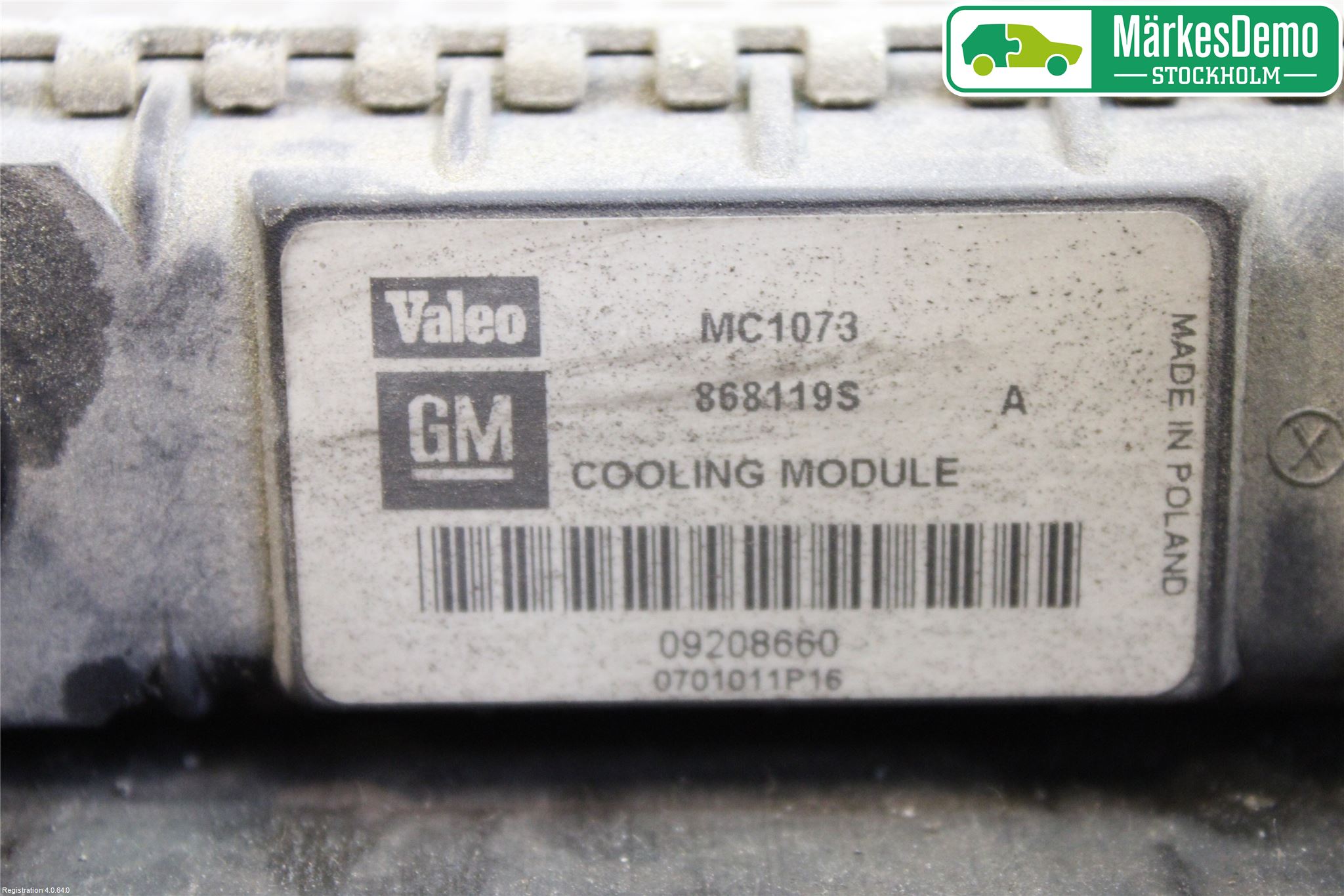 Opel AGILA A 01-07 Kylare Man