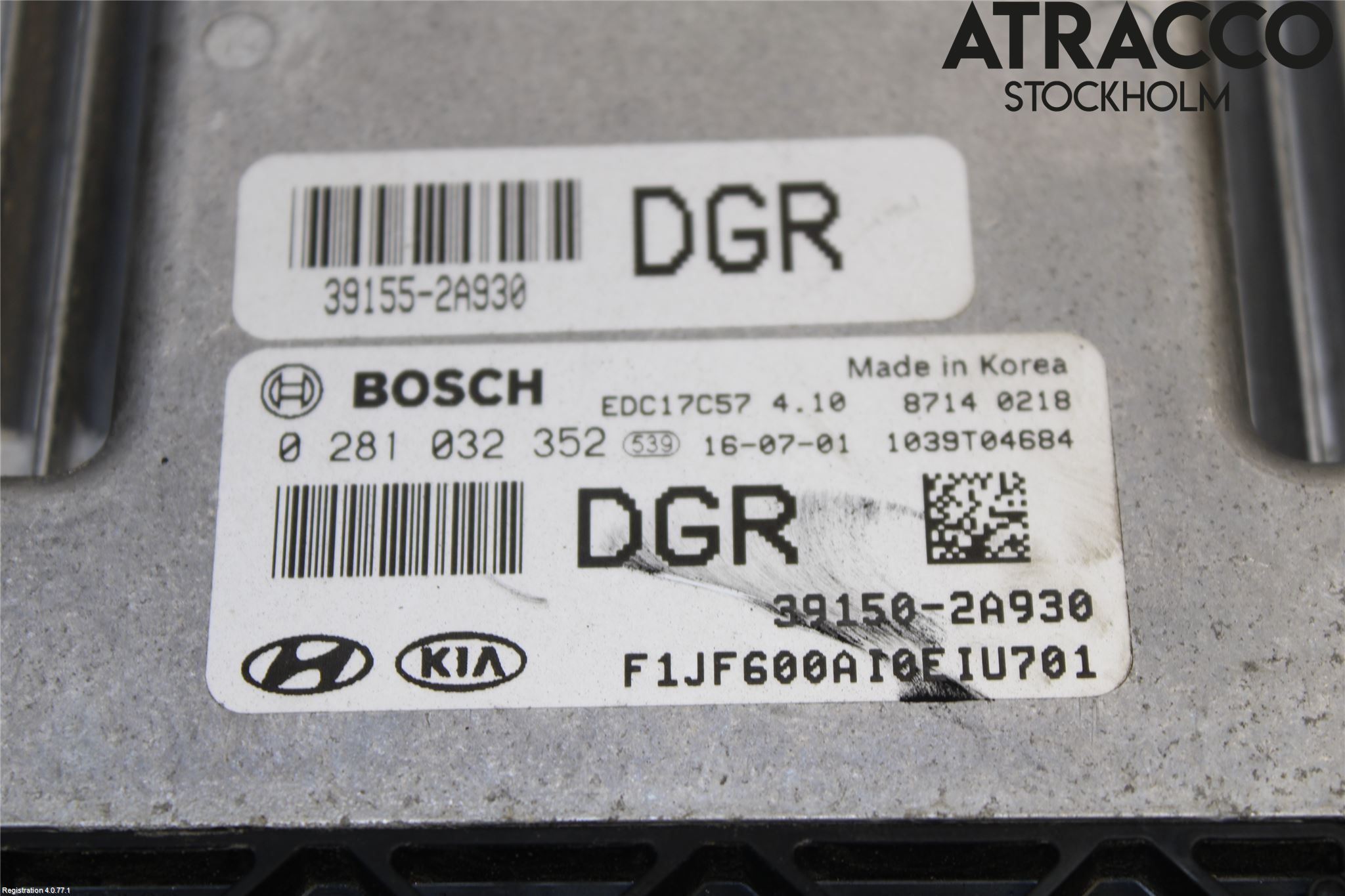 Kia OPTIMA 16-20 Styrenhet Insprut Bensin