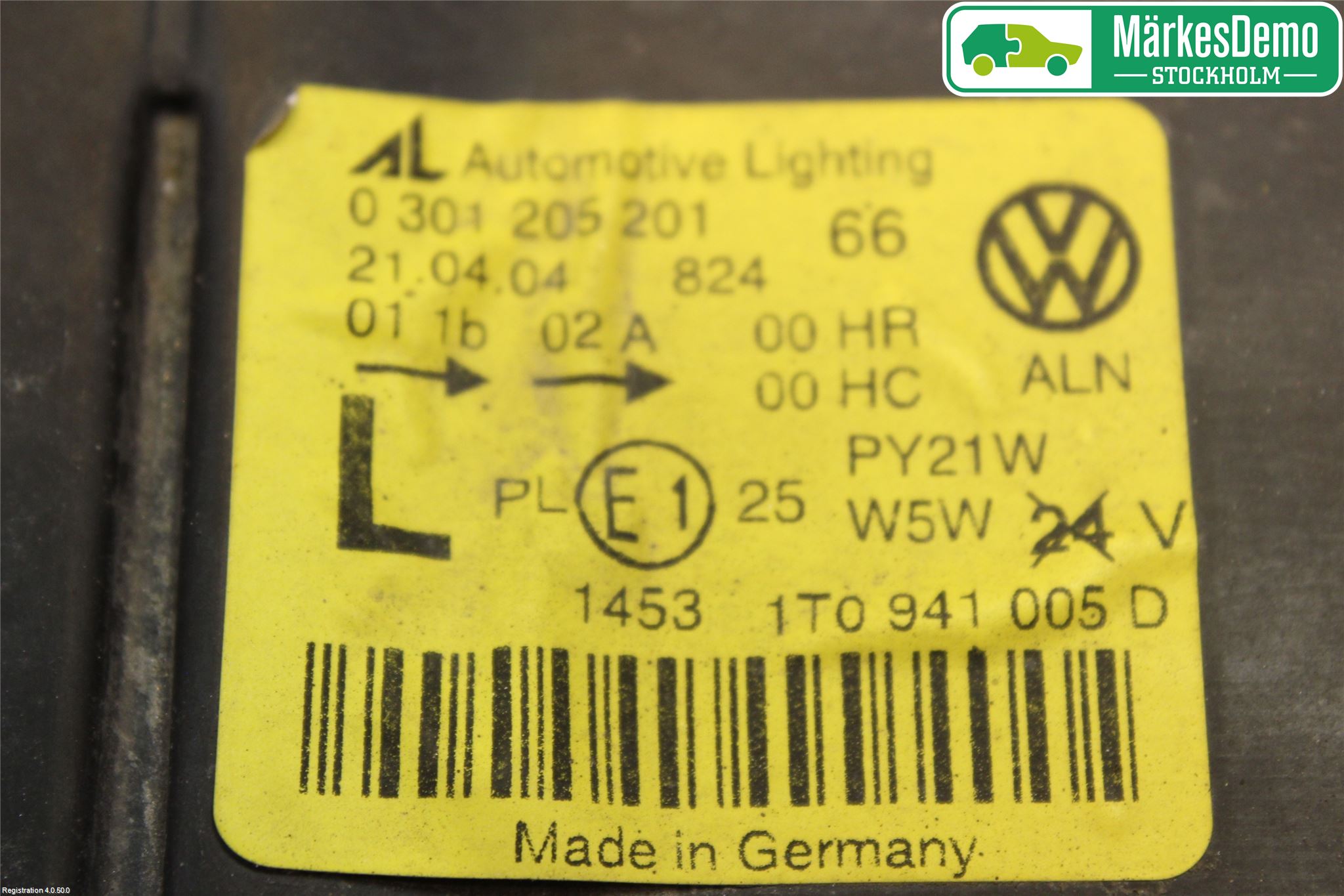 Volkswagen VW TOURAN 03-10 Strålkastare Vänster