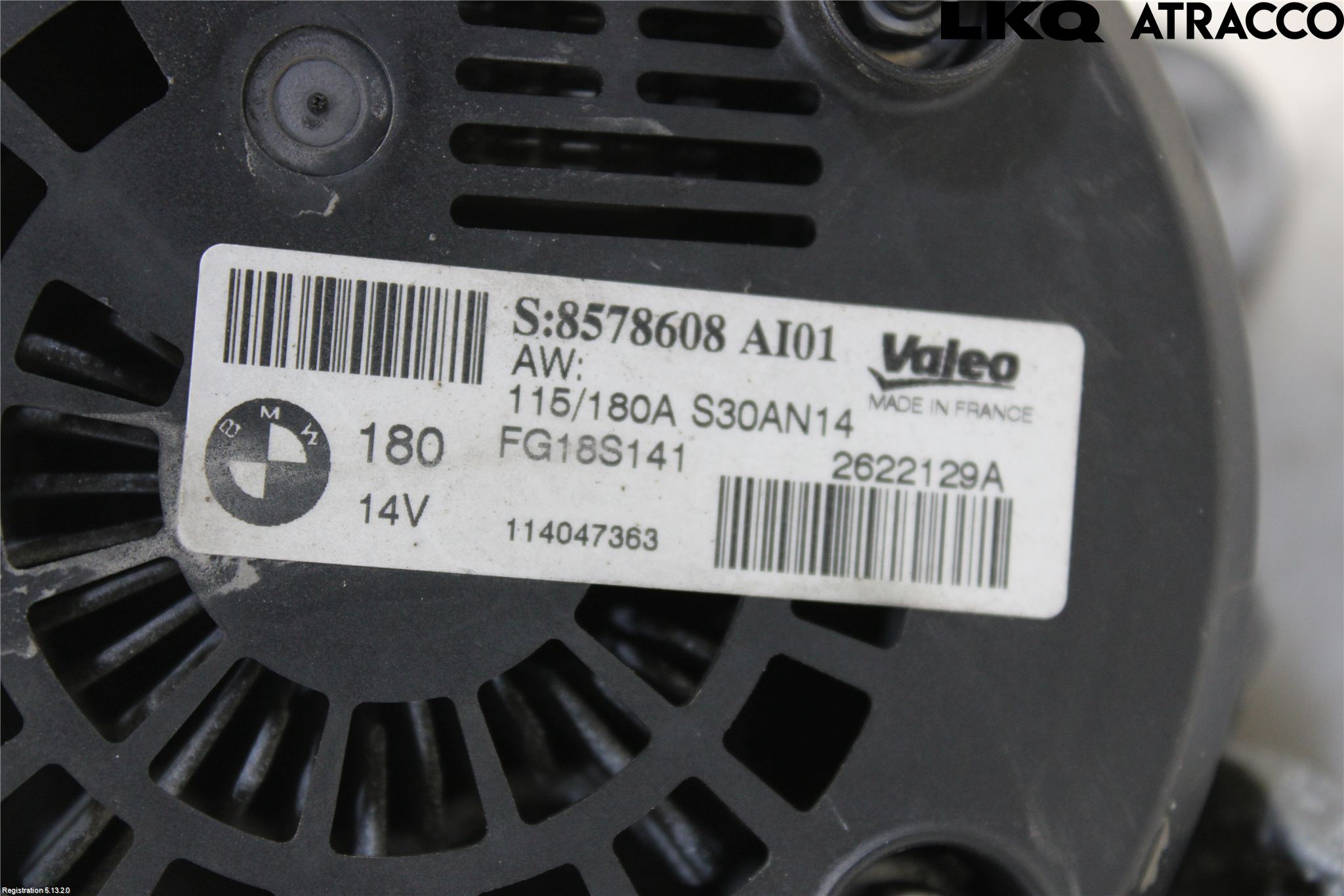 BMW 3 F30/F31/F80 12-19 Generator