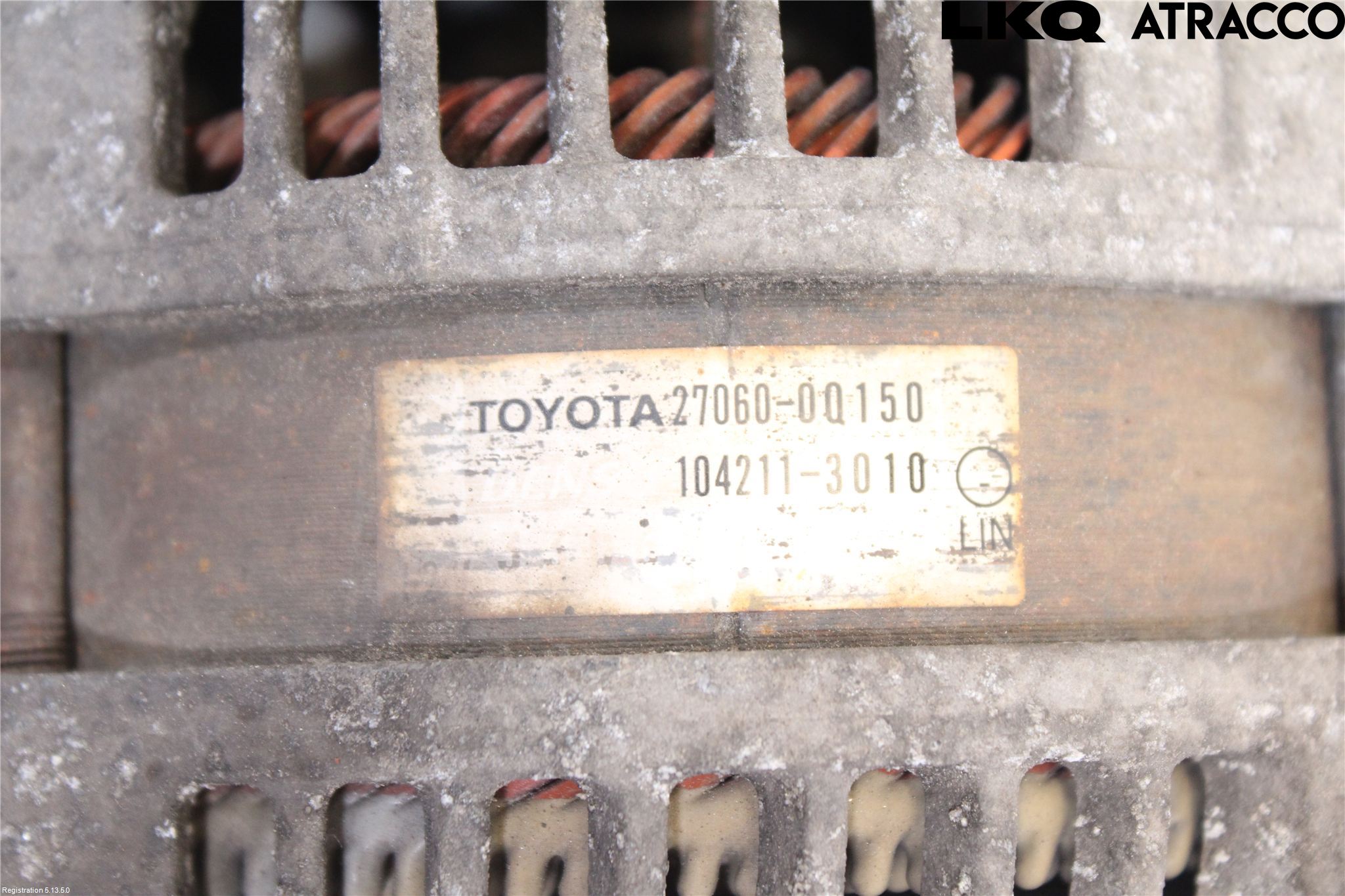 Toyota YARIS XP130 12-14 Generator