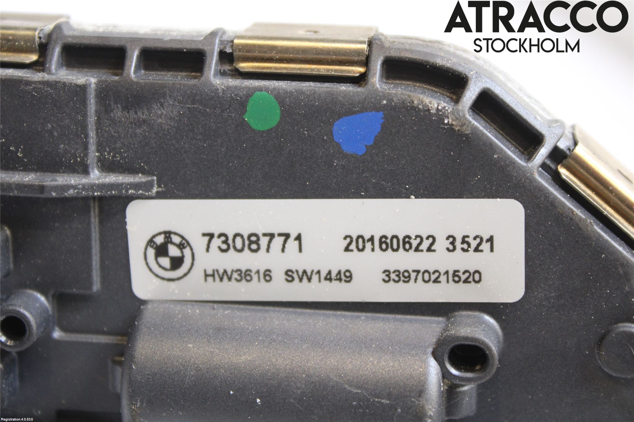 BMW 5 F10/F11/F18 09-17 Torkarmotor Vindruta