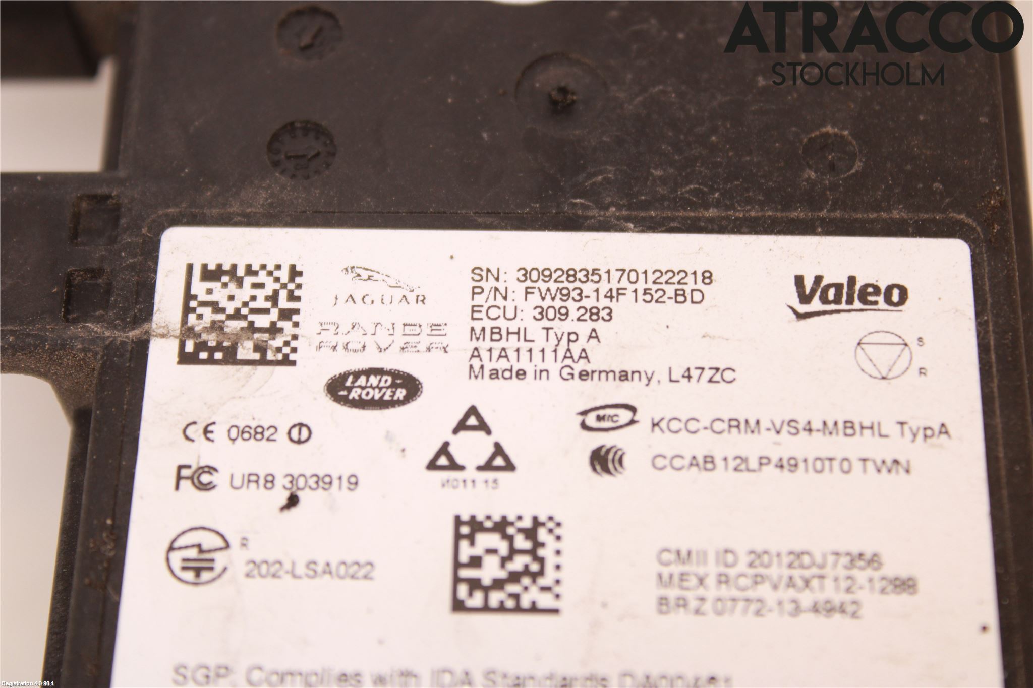 Landrover LAND ROVER DISCOVERY 4 10-16 Sensor Aktivt Kollisionsskydd