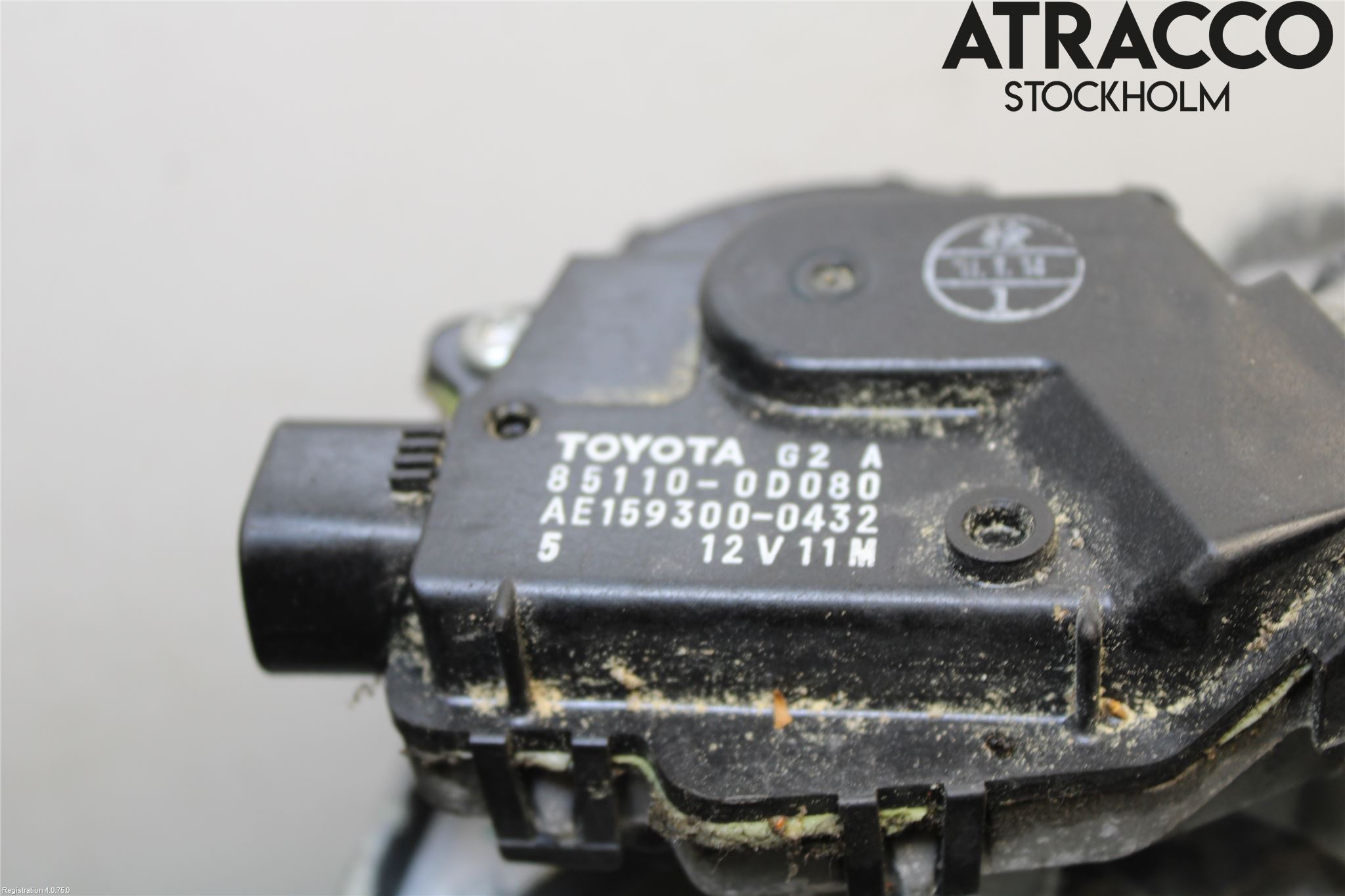 Toyota YARIS XP90 06-11 Torkarmekanism Vindruta