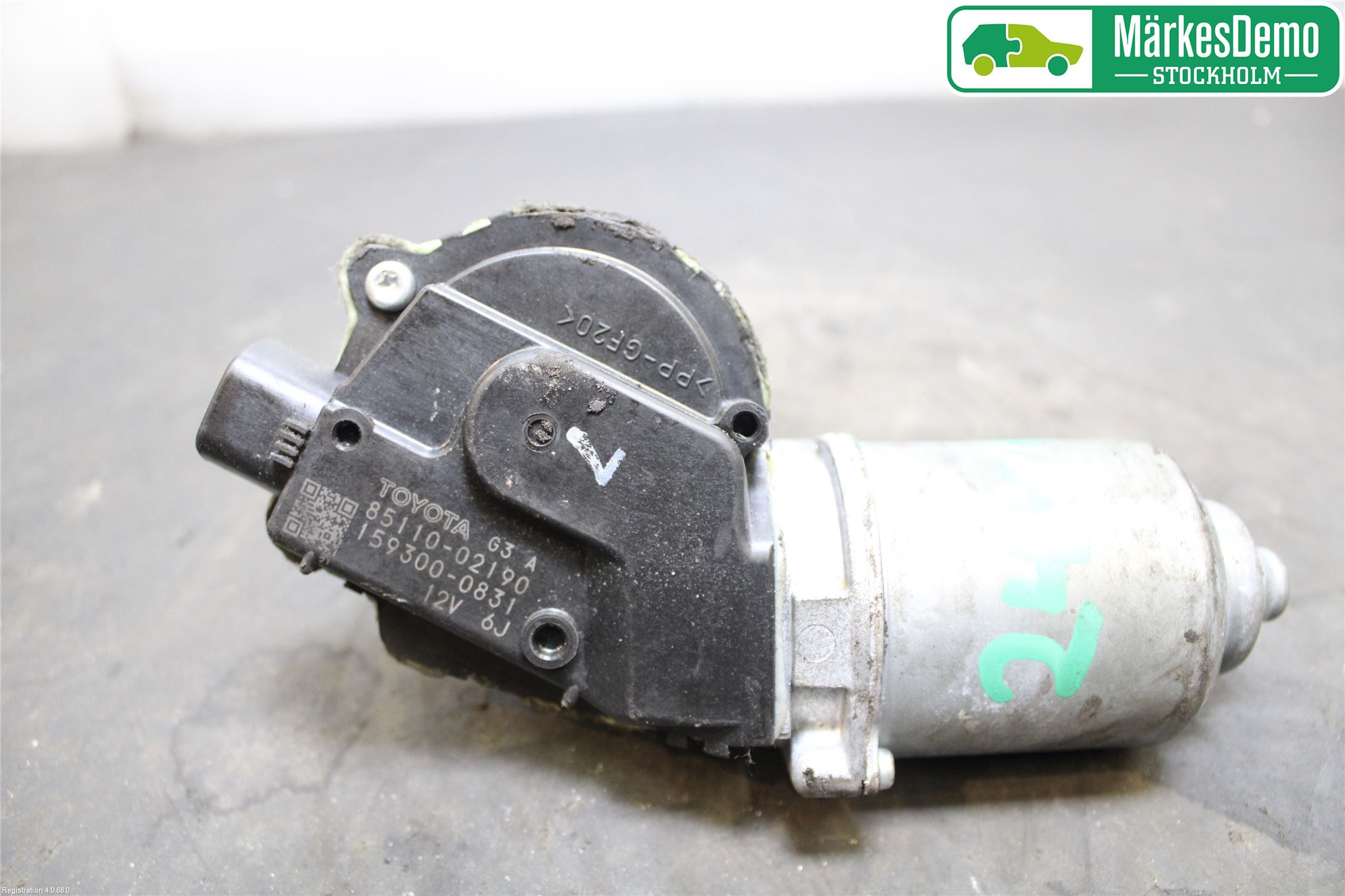 Toyota AURIS 07-09 Torkarmotor Vindruta