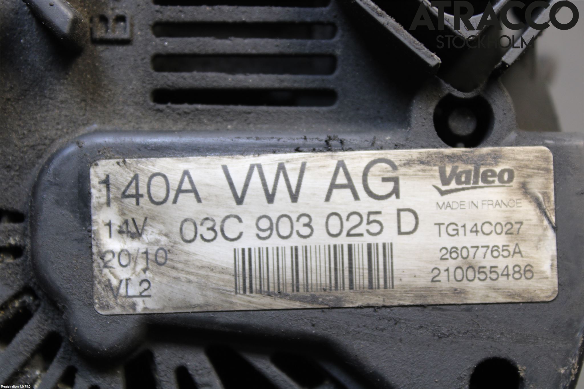 Volkswagen VW GOLF VI 09-13 Generator