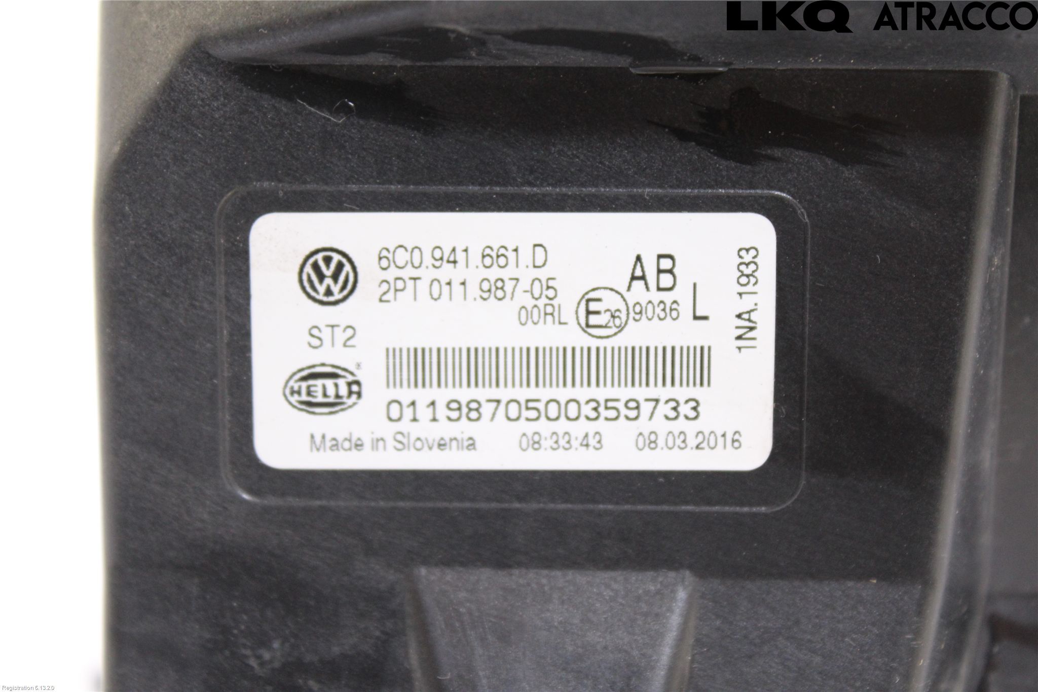 Volkswagen VW POLO 10-17 Dimljus-Varselljus Fram