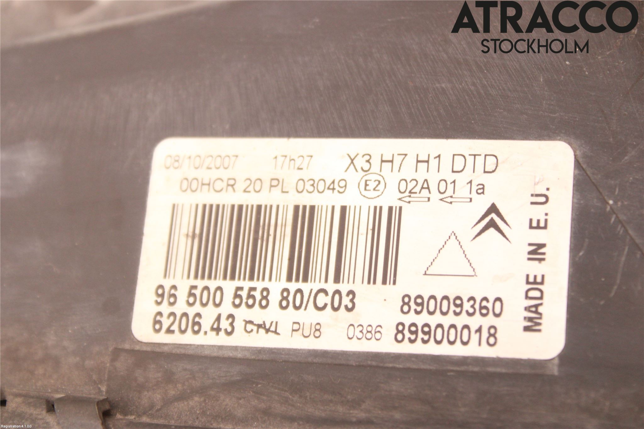 Citroen C5     05-08 Strålkastare Höger