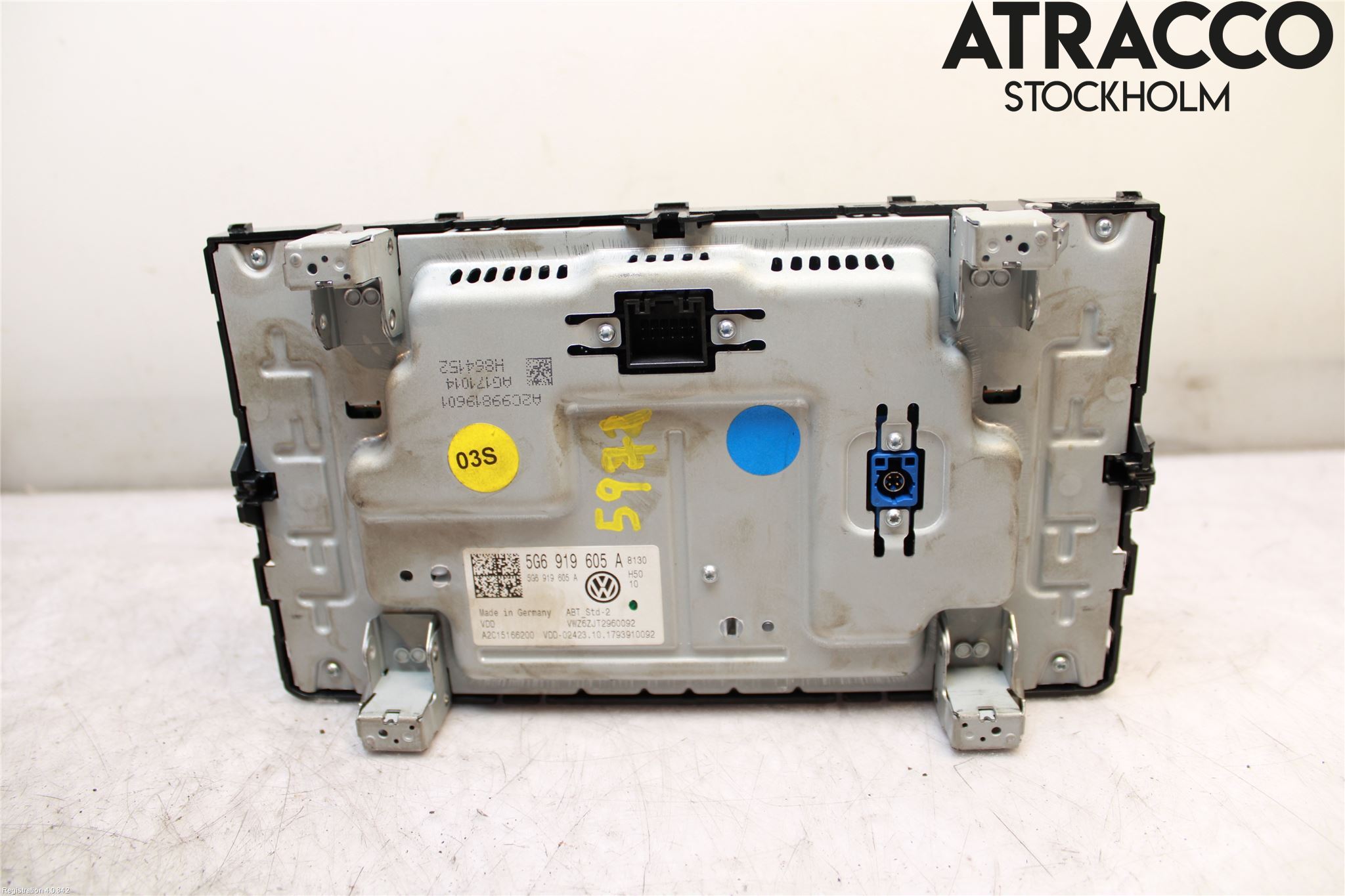 Volkswagen VW GOLF / E-GOLF VII 13-20 Multifunktionsdisplay