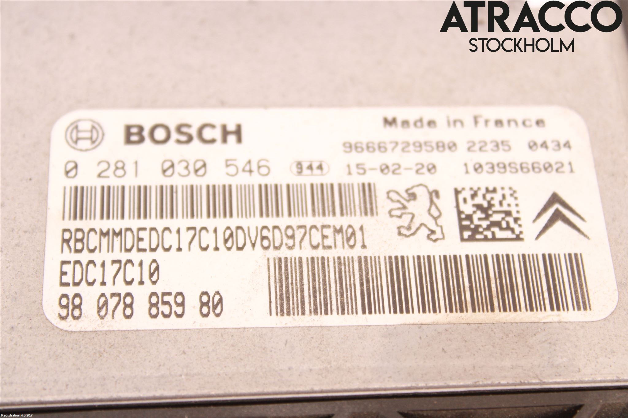 Peugeot PARTNER 08-15 Styrenhet Inspump Diesel