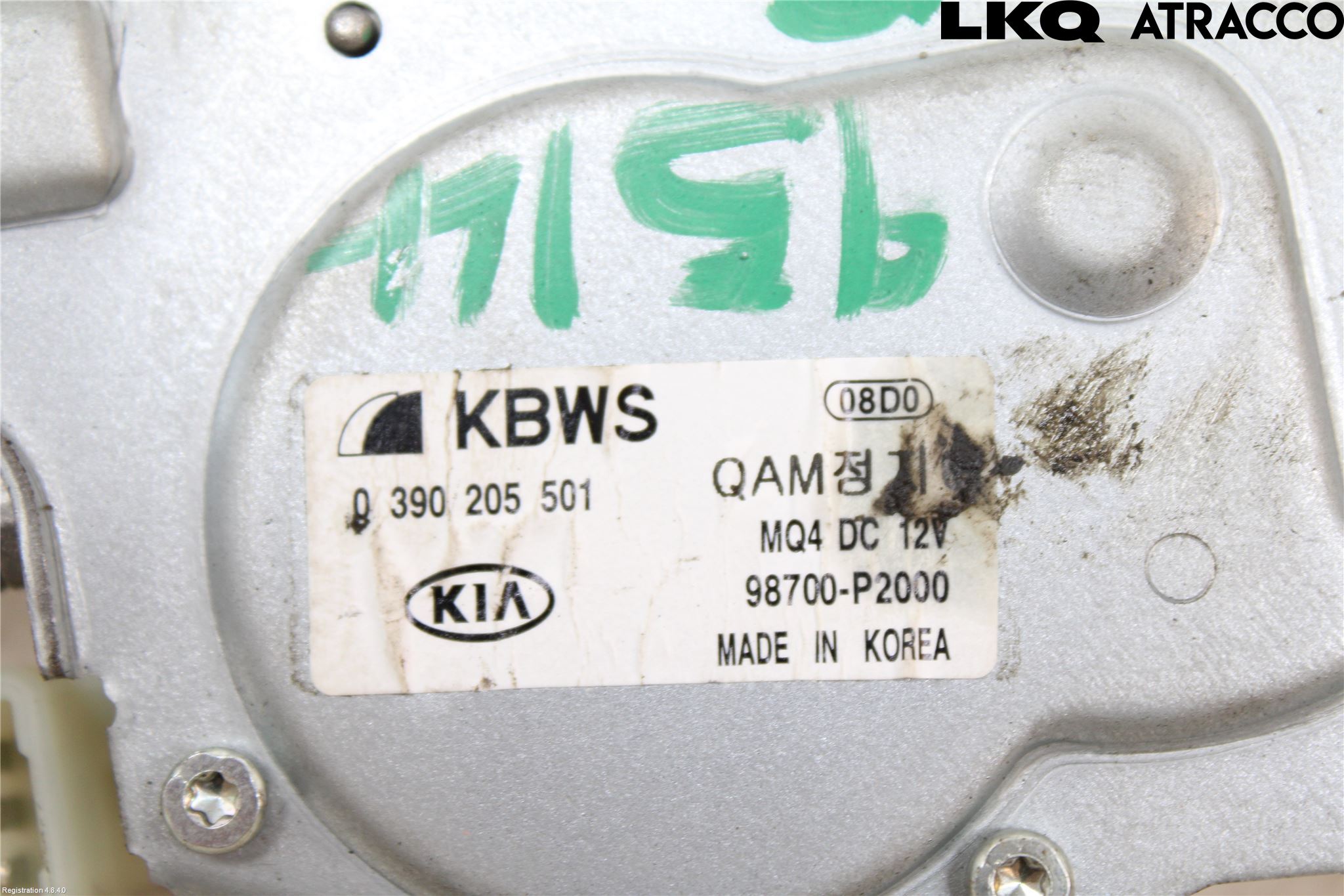 Kia SORENTO 21- Torkarmotor Baklucka