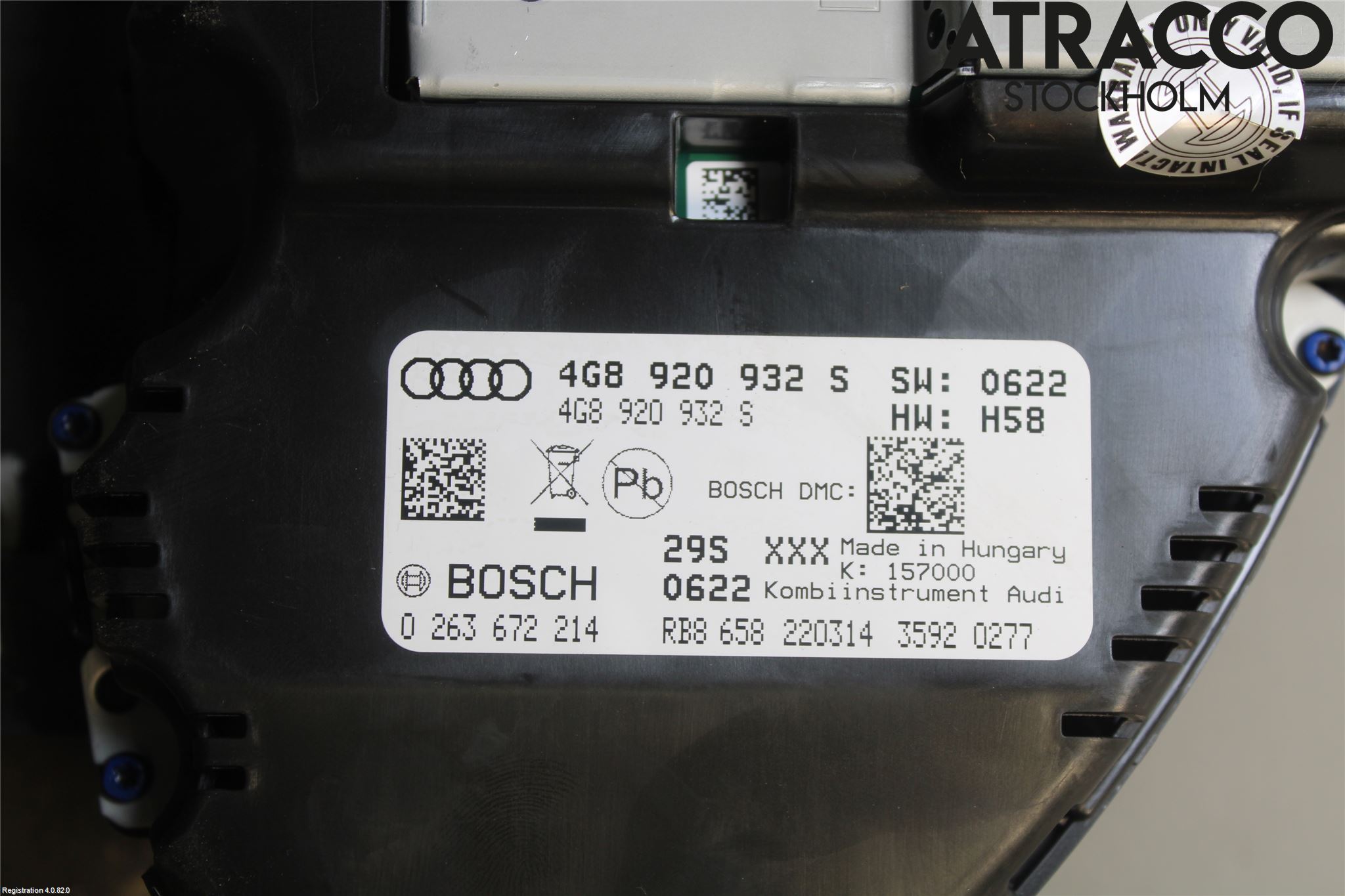 Audi A6/S6 4G 11-18 Instrument Komb