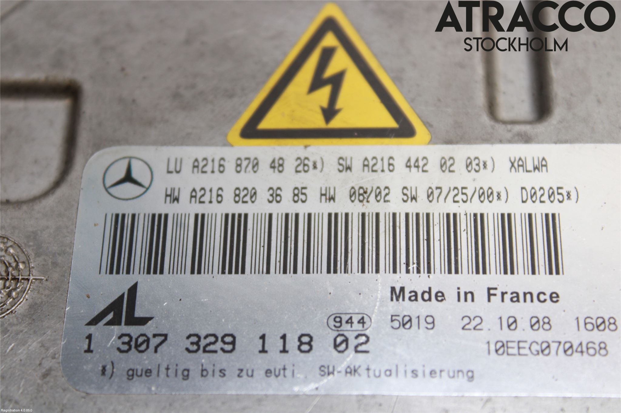 Mercedes-Benz MB S-KLASS (W221) 05-13 Styrenhet Strålkastare