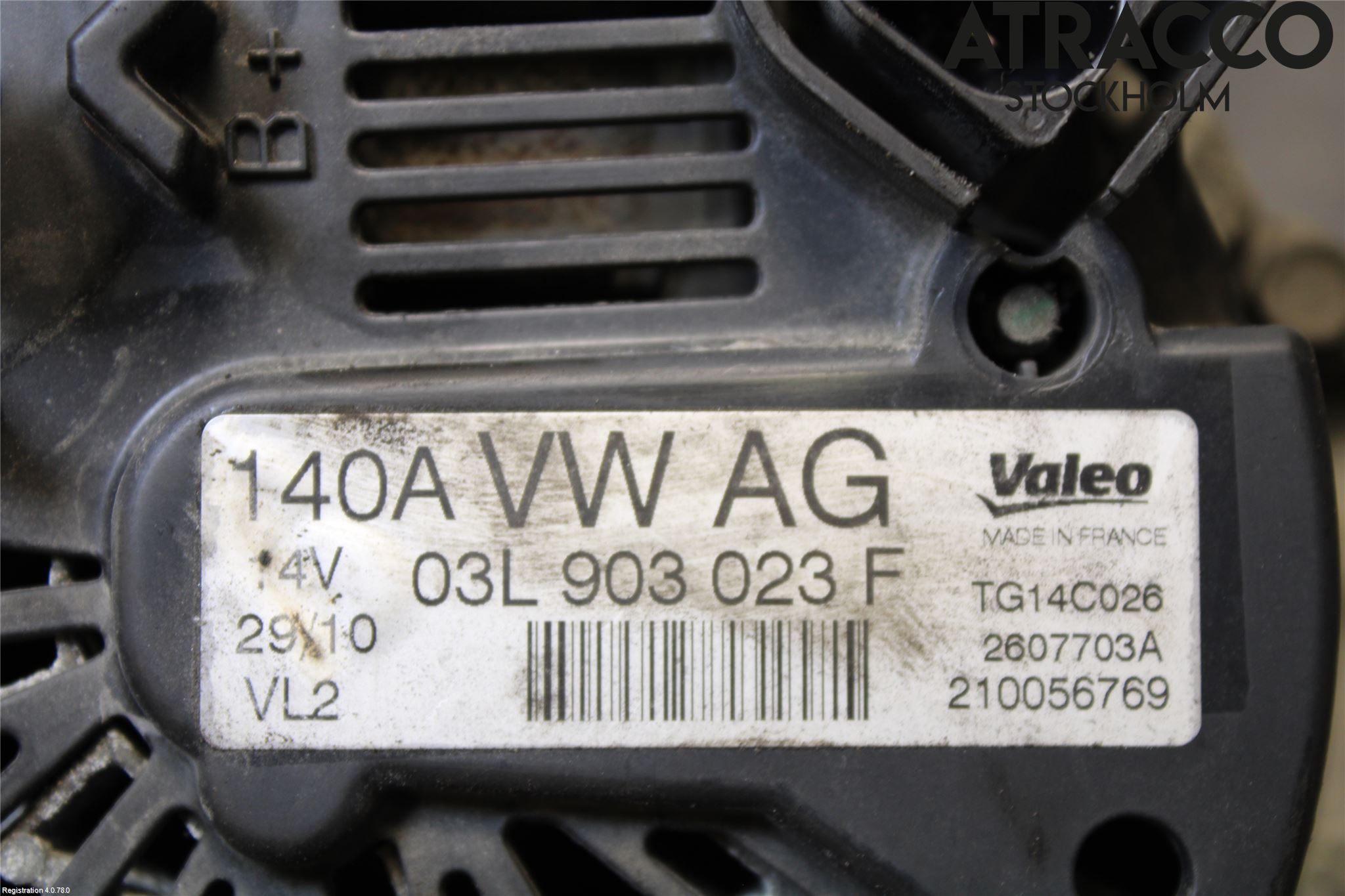 Volkswagen VW TIGUAN 07-16 Generator