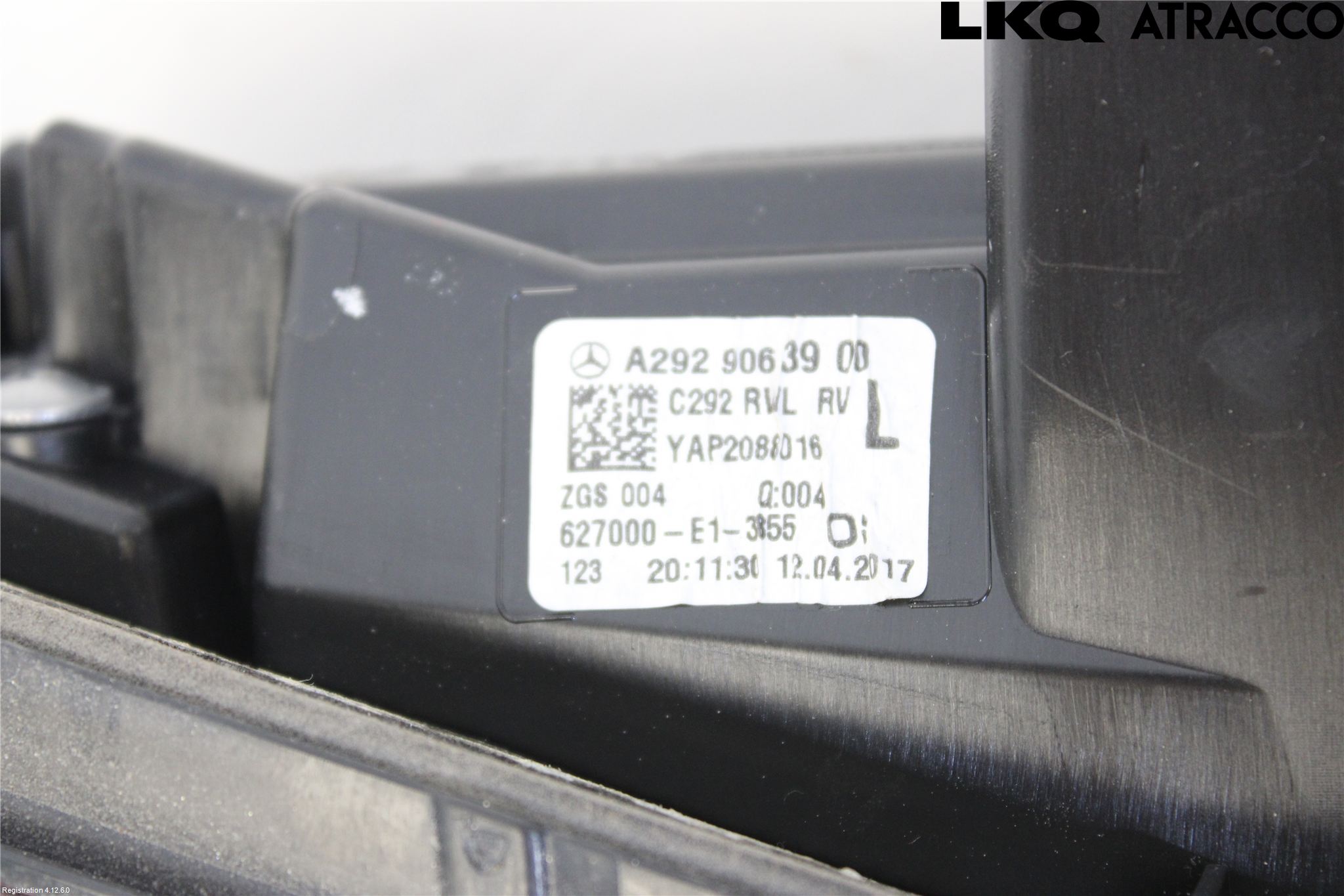 Mercedes-Benz MB GLE COUPÉ (C292) 15-19 Bakljus Lucka Vä