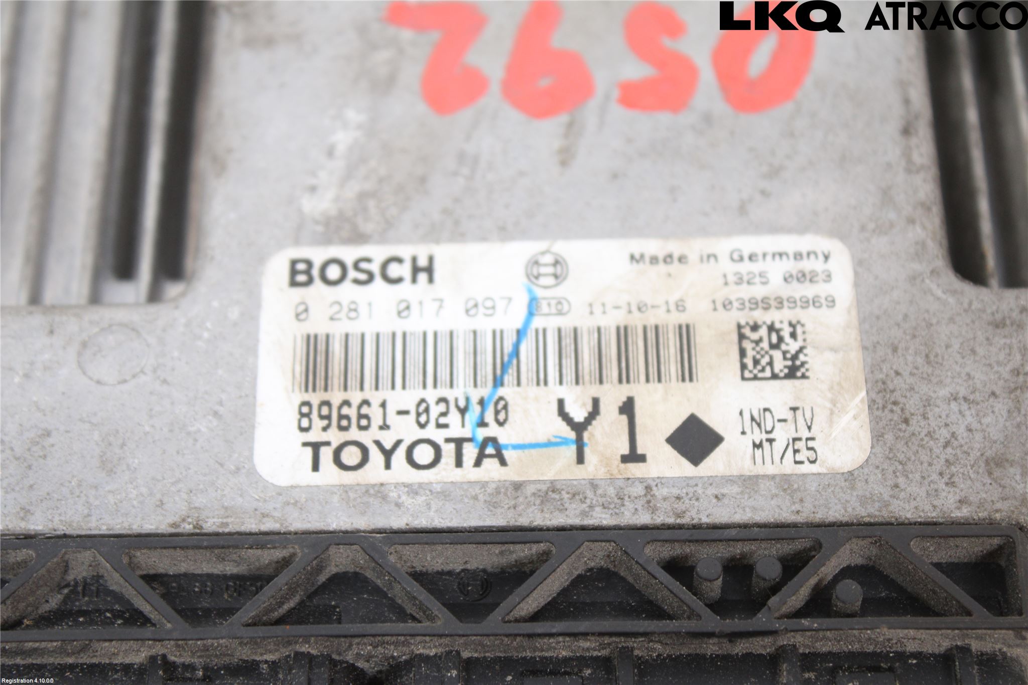 Toyota AURIS 10-12 Styrenhet Inspump Diesel
