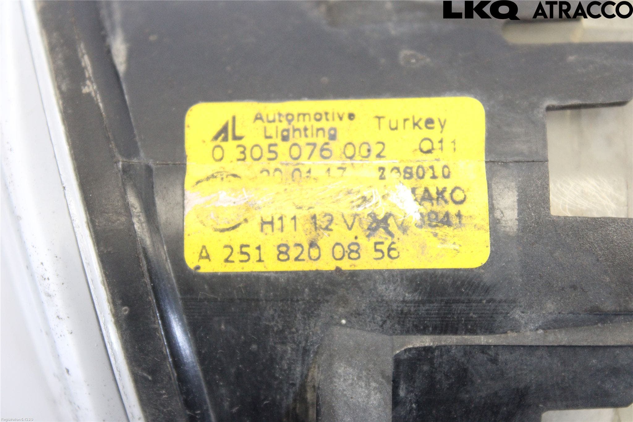 Mercedes-Benz MB B-KLASS (W245) 05-12 Dimljus-Varselljus Fram