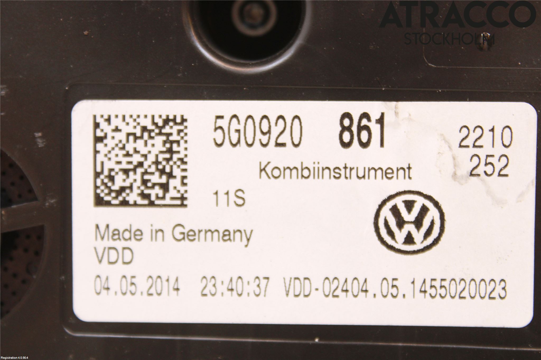Volkswagen VW GOLF / E-GOLF VII 13-20 Instrument Komb