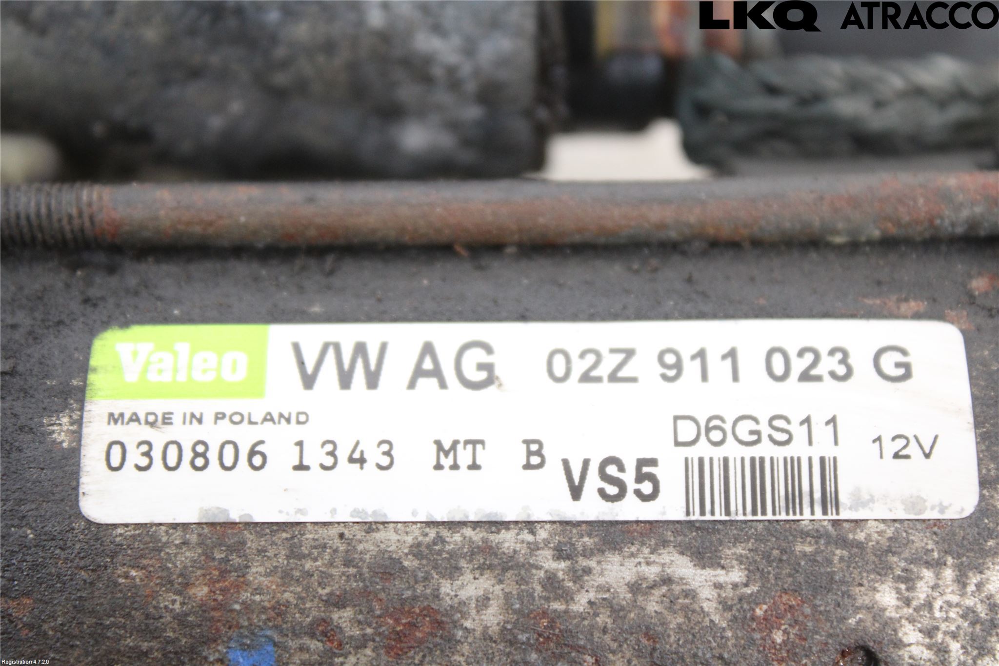 Volkswagen VW GOLF V 04-09 Startmotor