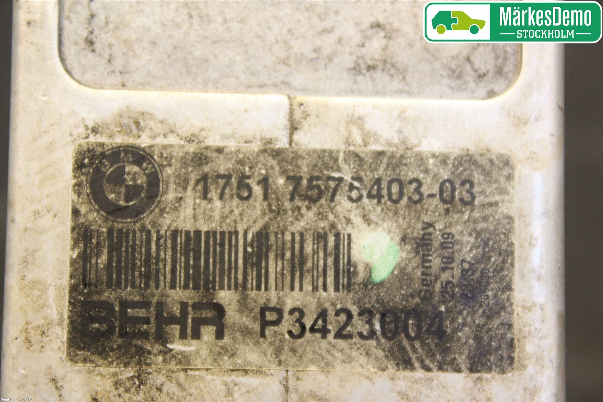 BMW X6 E71/E72 08-14 Laddluft-Intercooler Kyl