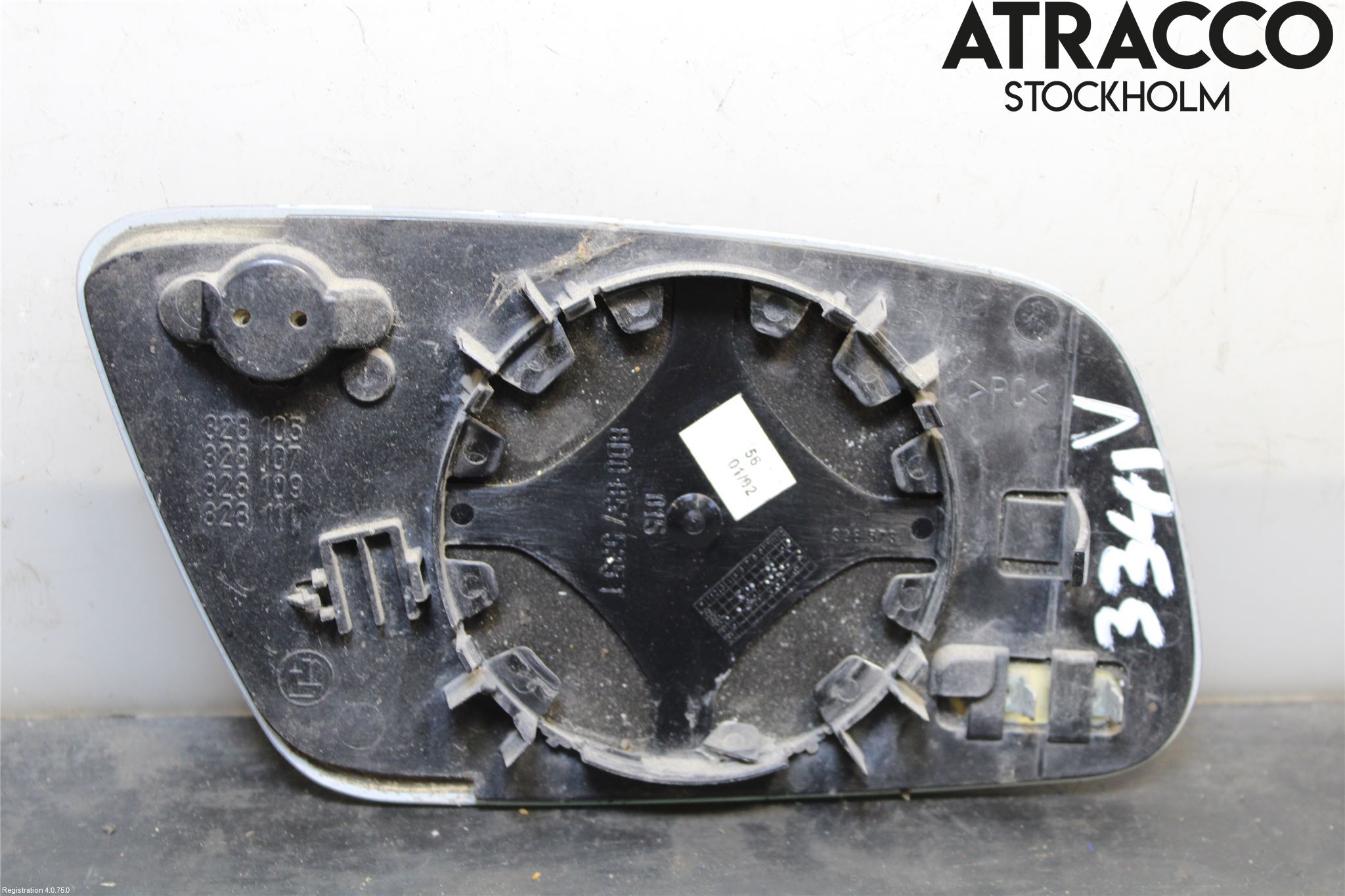 Audi A6/S6     97-05 Spegelglas Vä