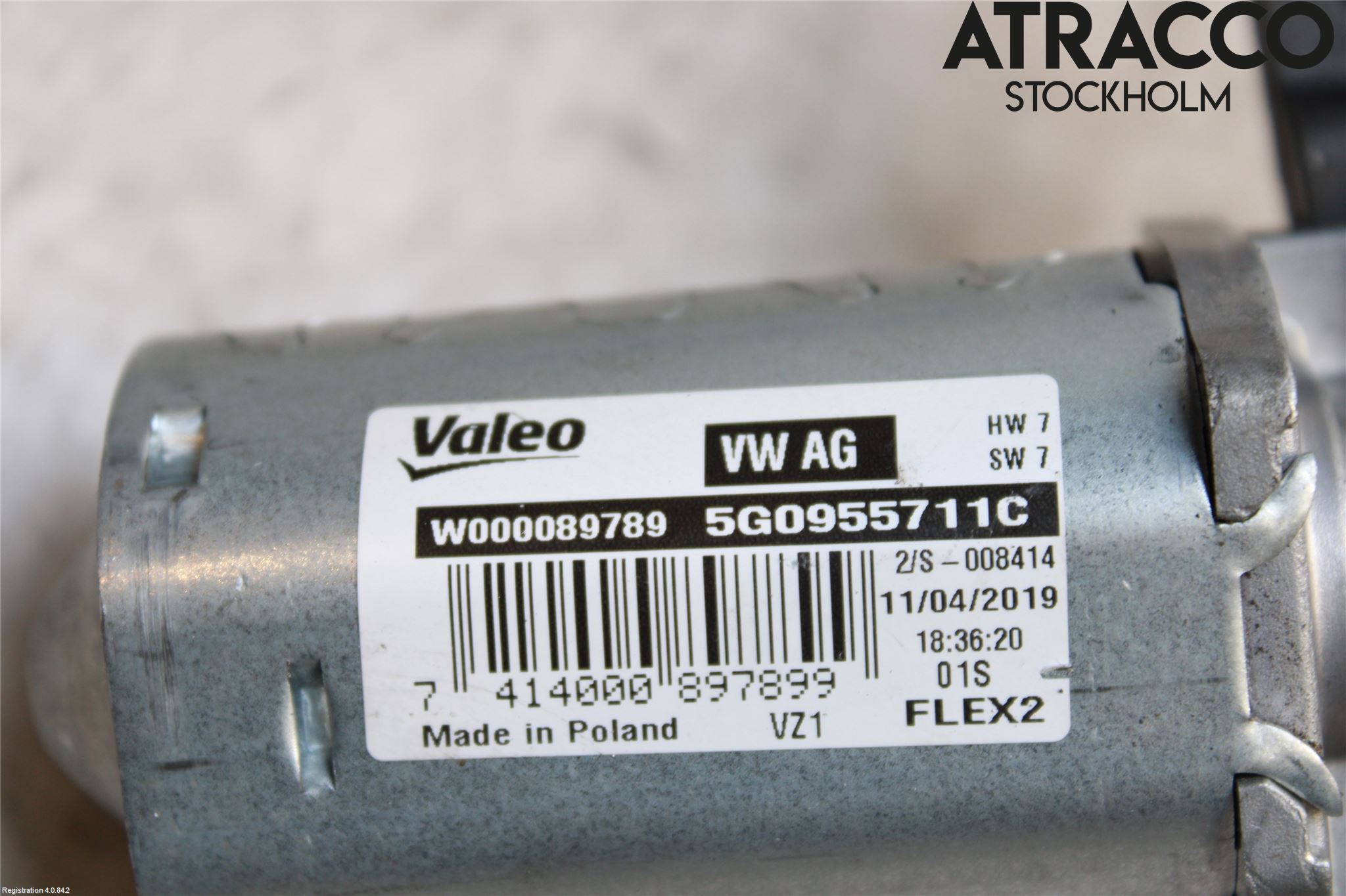 Volkswagen VW PASSAT 15-19 Torkarmotor Baklucka