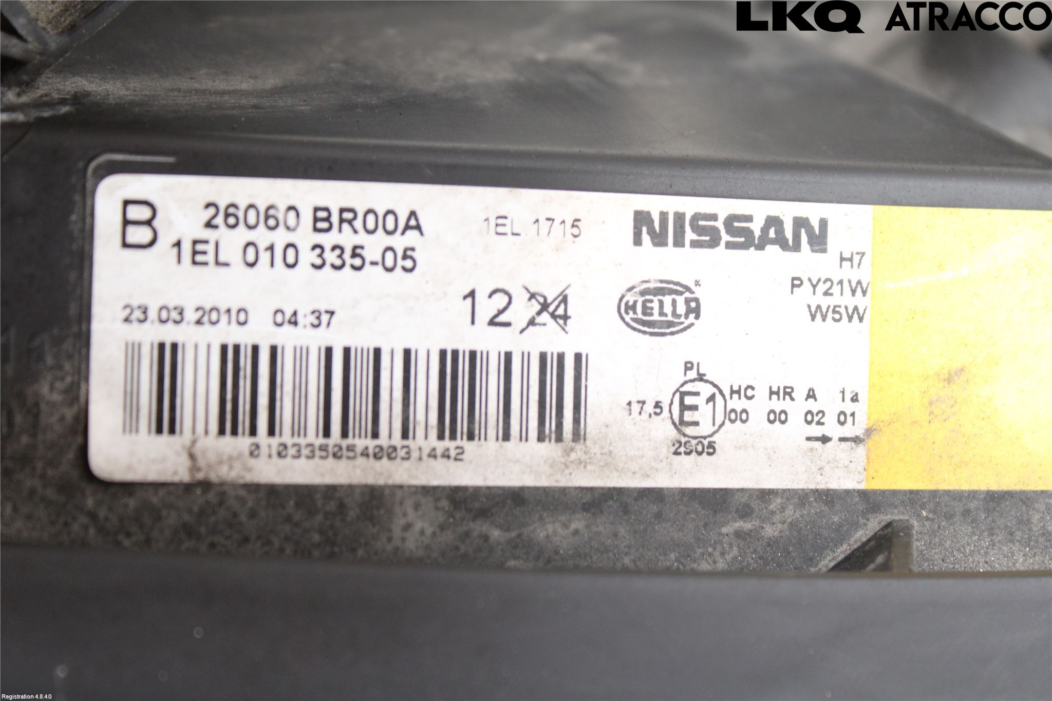 Nissan QASHQAI   07-10 Strålkastare Vänster