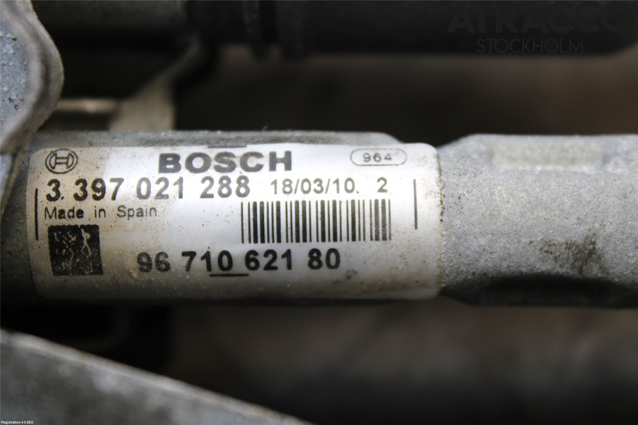 Peugeot 5008 10-16 Torkarmotor Vindruta
