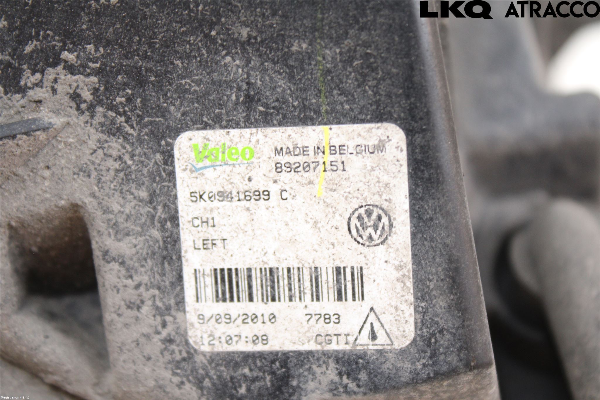 Volkswagen VW GOLF VI 09-13 Dimljus-Varselljus Fram