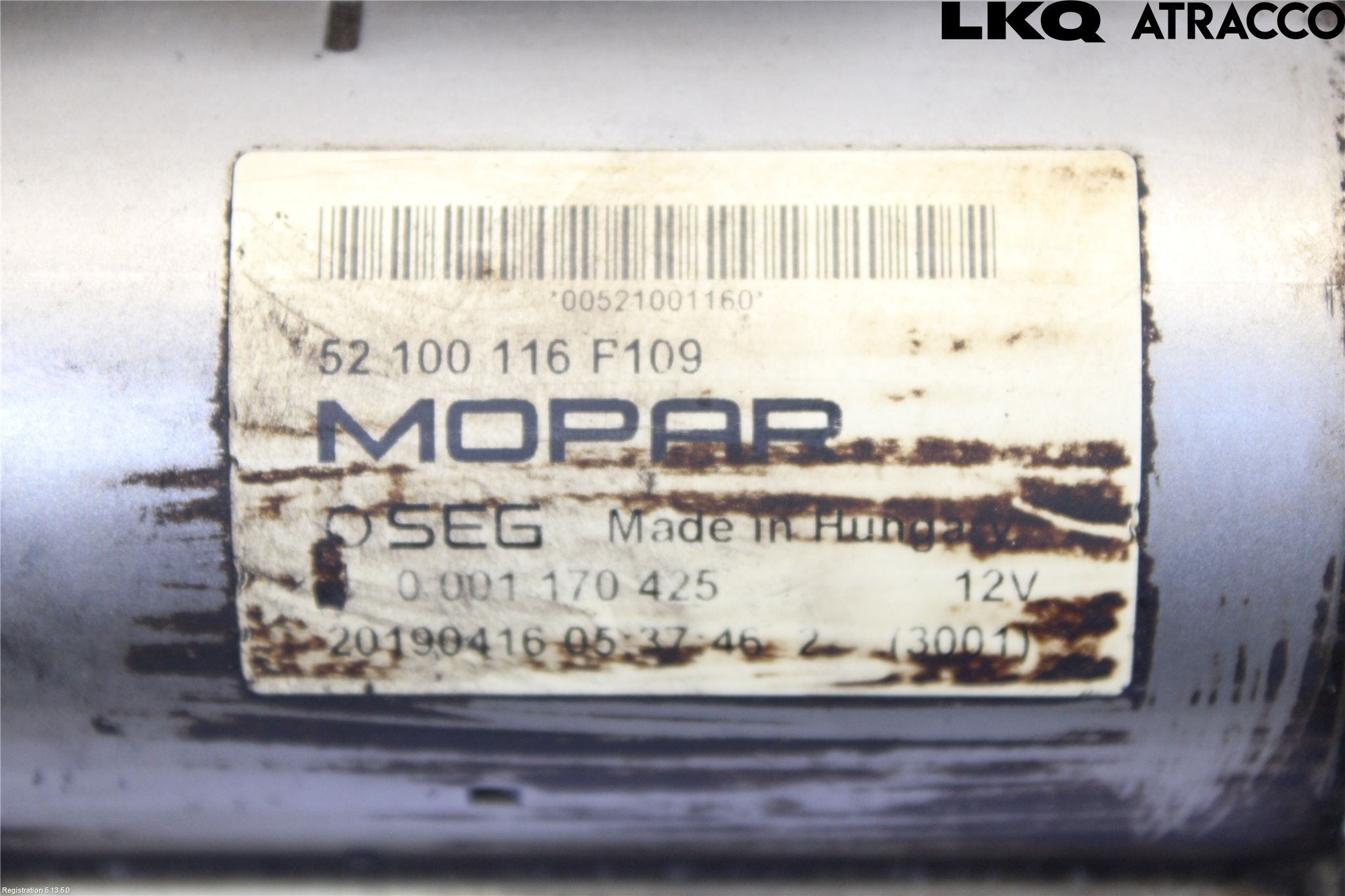 Fiat 500 07- Startmotor