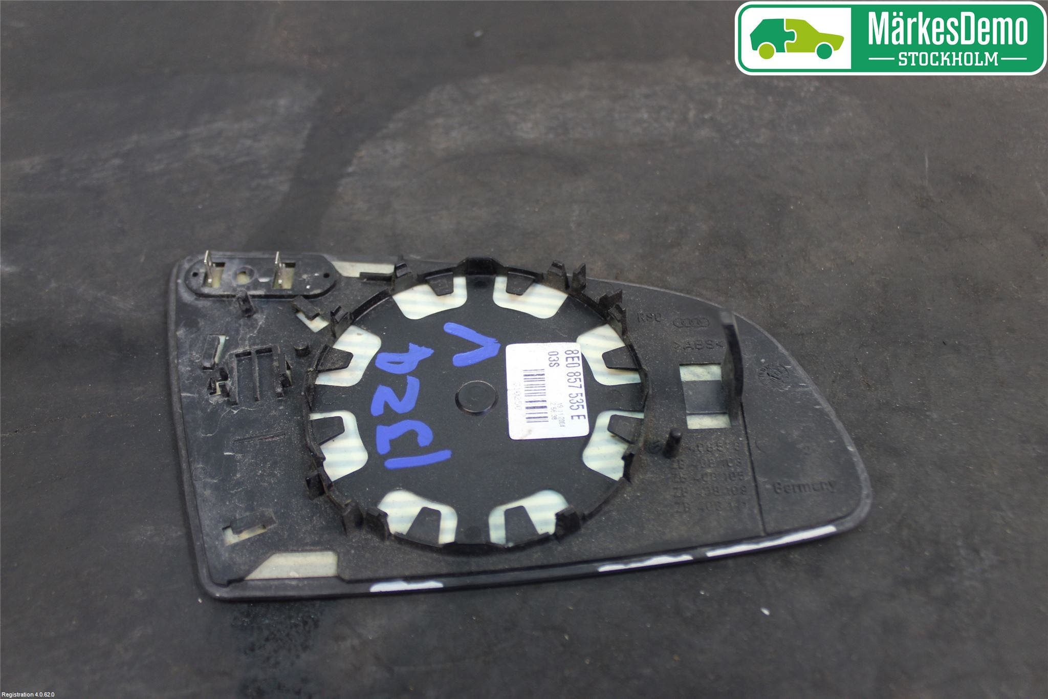 Audi A4/S4 05-07 Spegelglas Vä