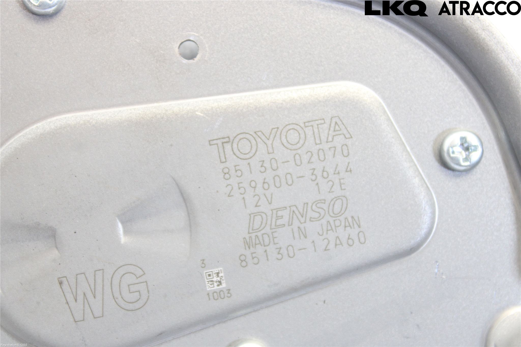 Toyota COROLLA 19- Torkarmotor Baklucka