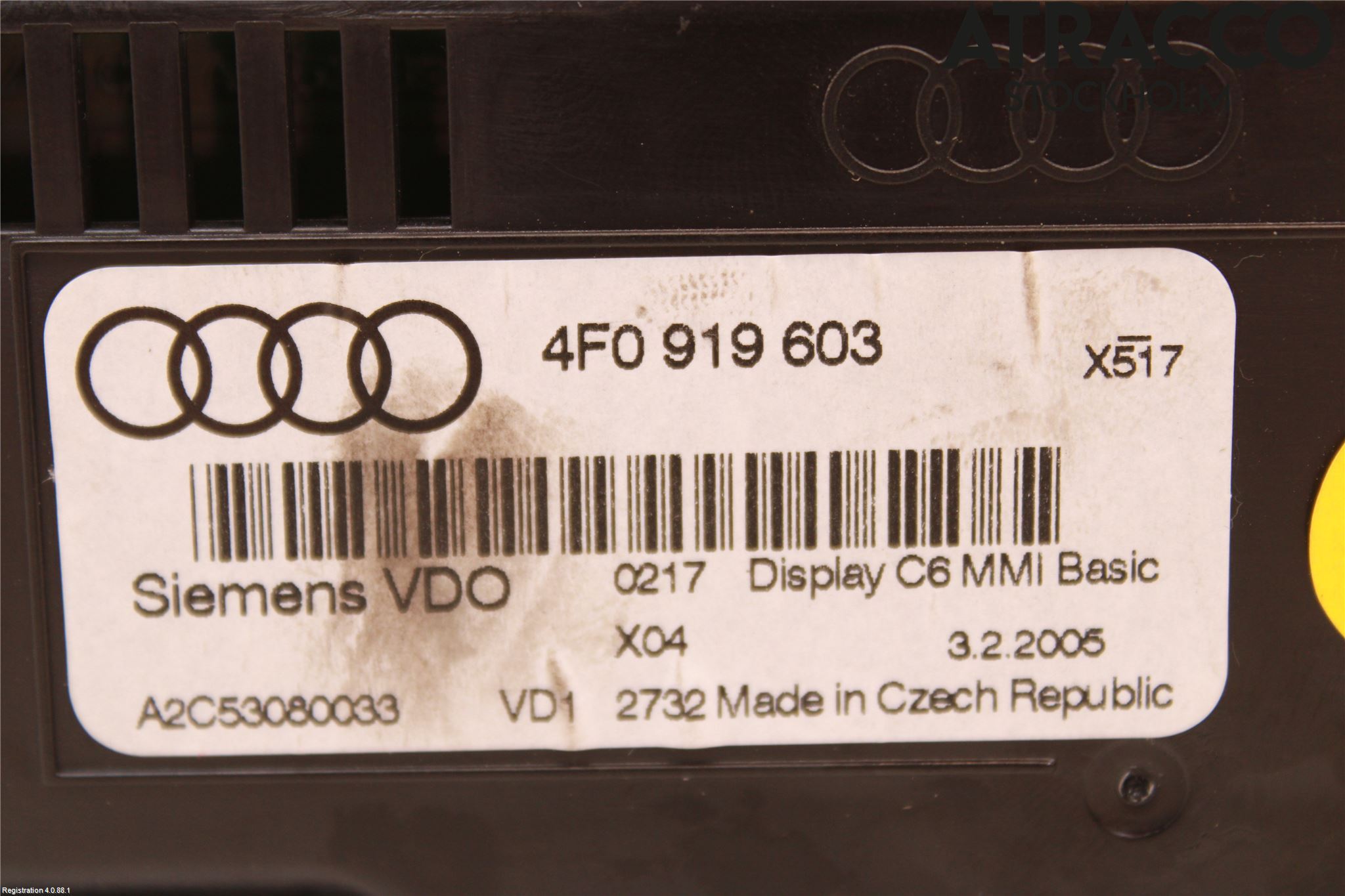 Audi A6/S6     05-11 Multifunktionsdisplay