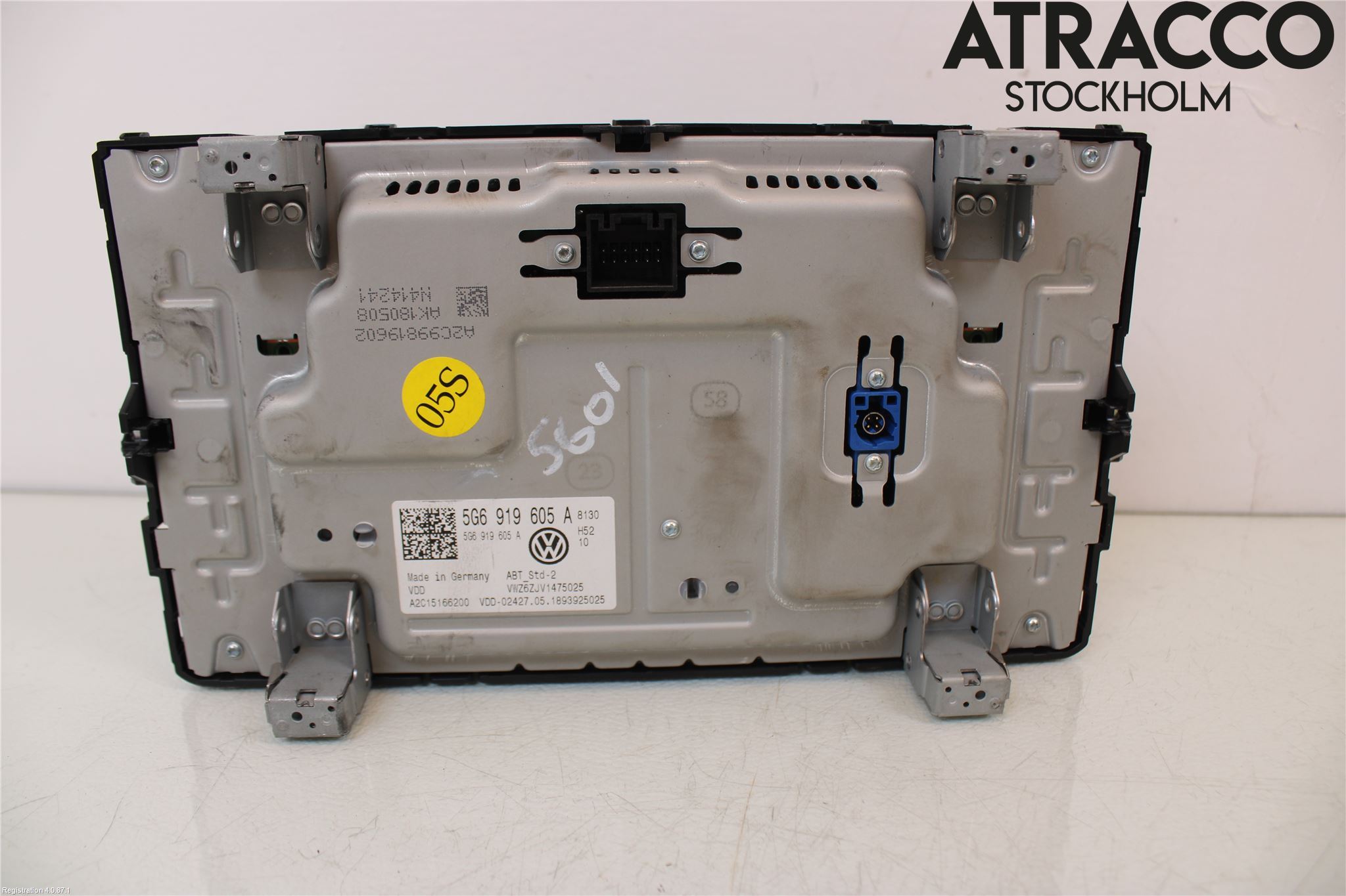 Volkswagen VW GOLF / E-GOLF VII 13-20 Multifunktionsdisplay