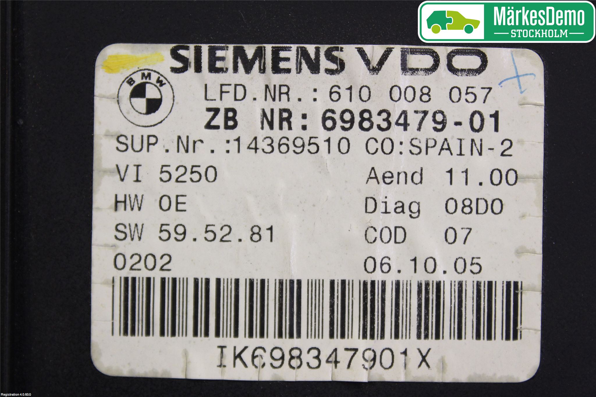 BMW 3 E90/91 SED/TOU 05-12 Instrument Komb